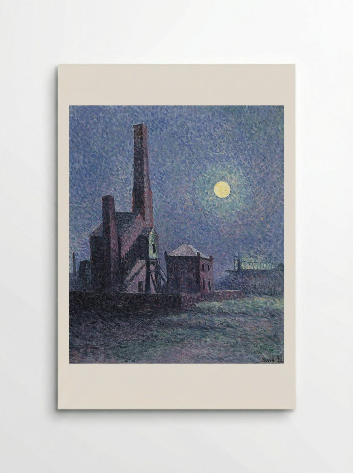 Factory in the Moonlight - Maximilien Luce - Poster