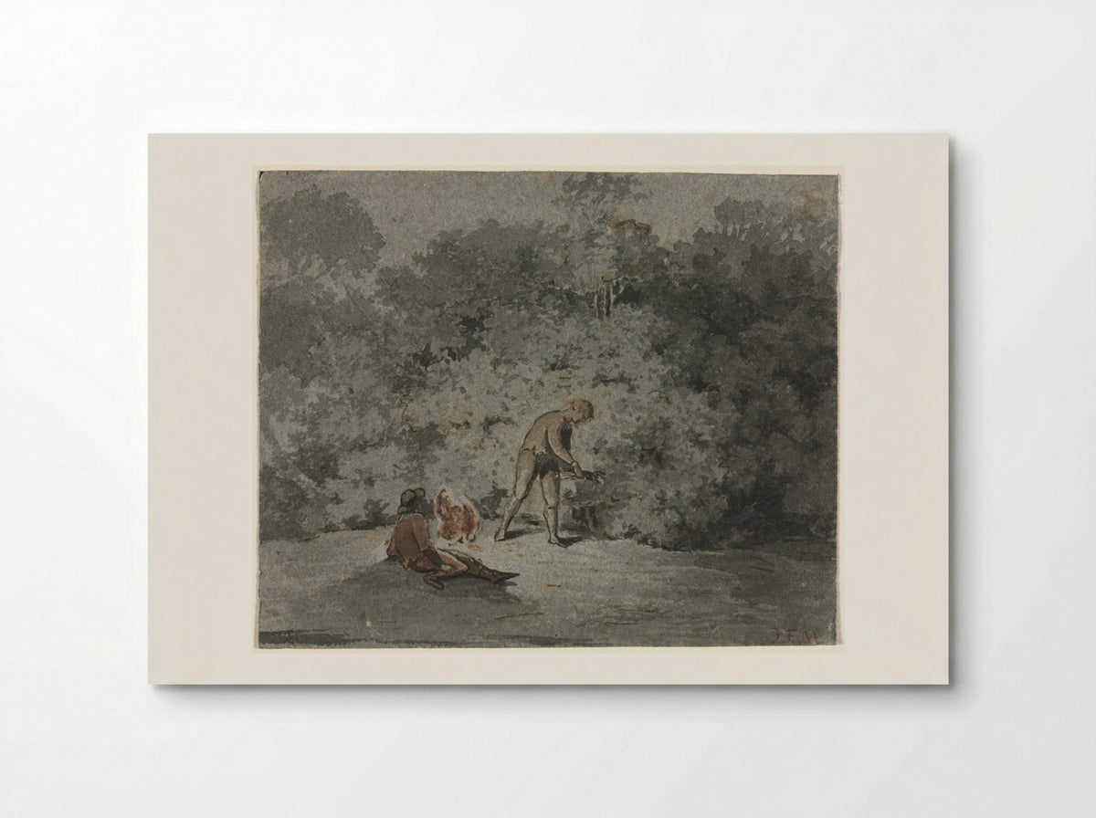 Faggot Gatherer - Francisque Millet - Poster