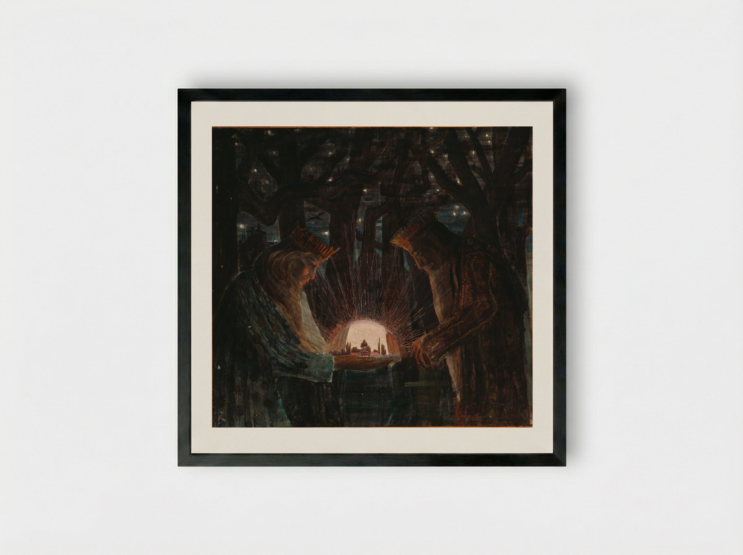 Fairy Tale II - Mikalojus Konstantinas Čiurlionis - Framed Print Black