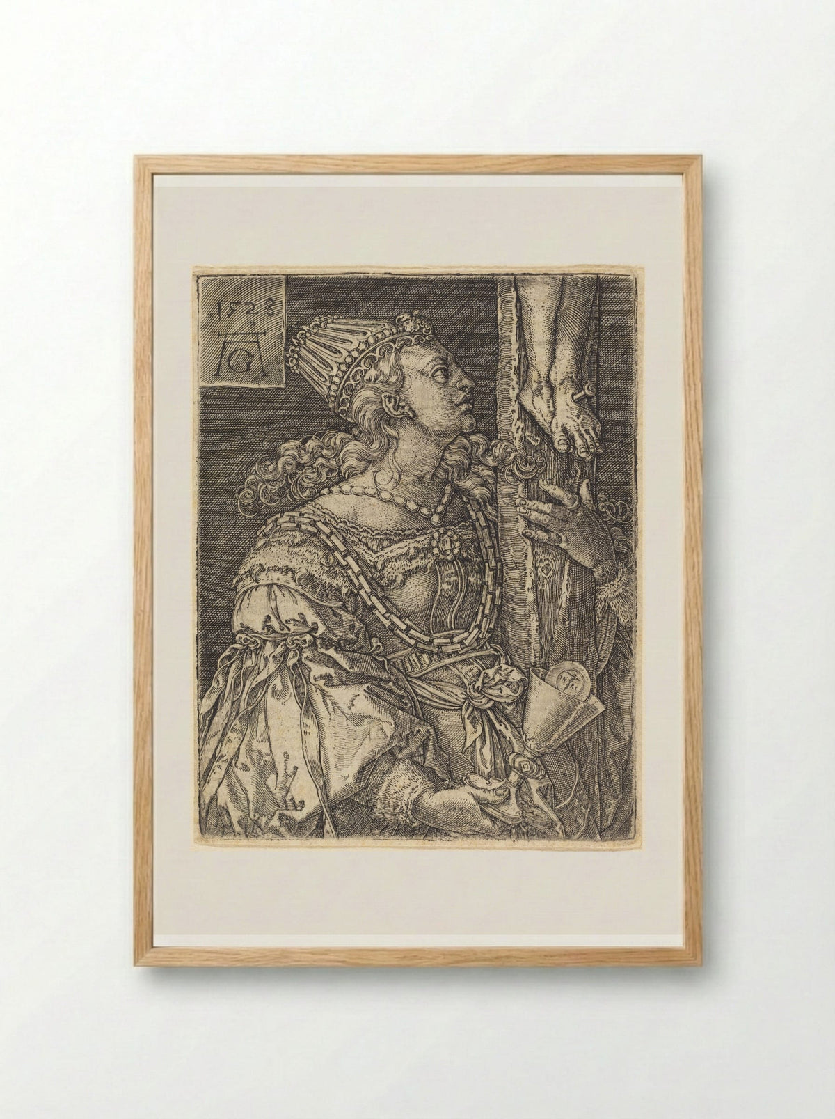 Faith - Heinrich Aldegrever - Framed Print Wood