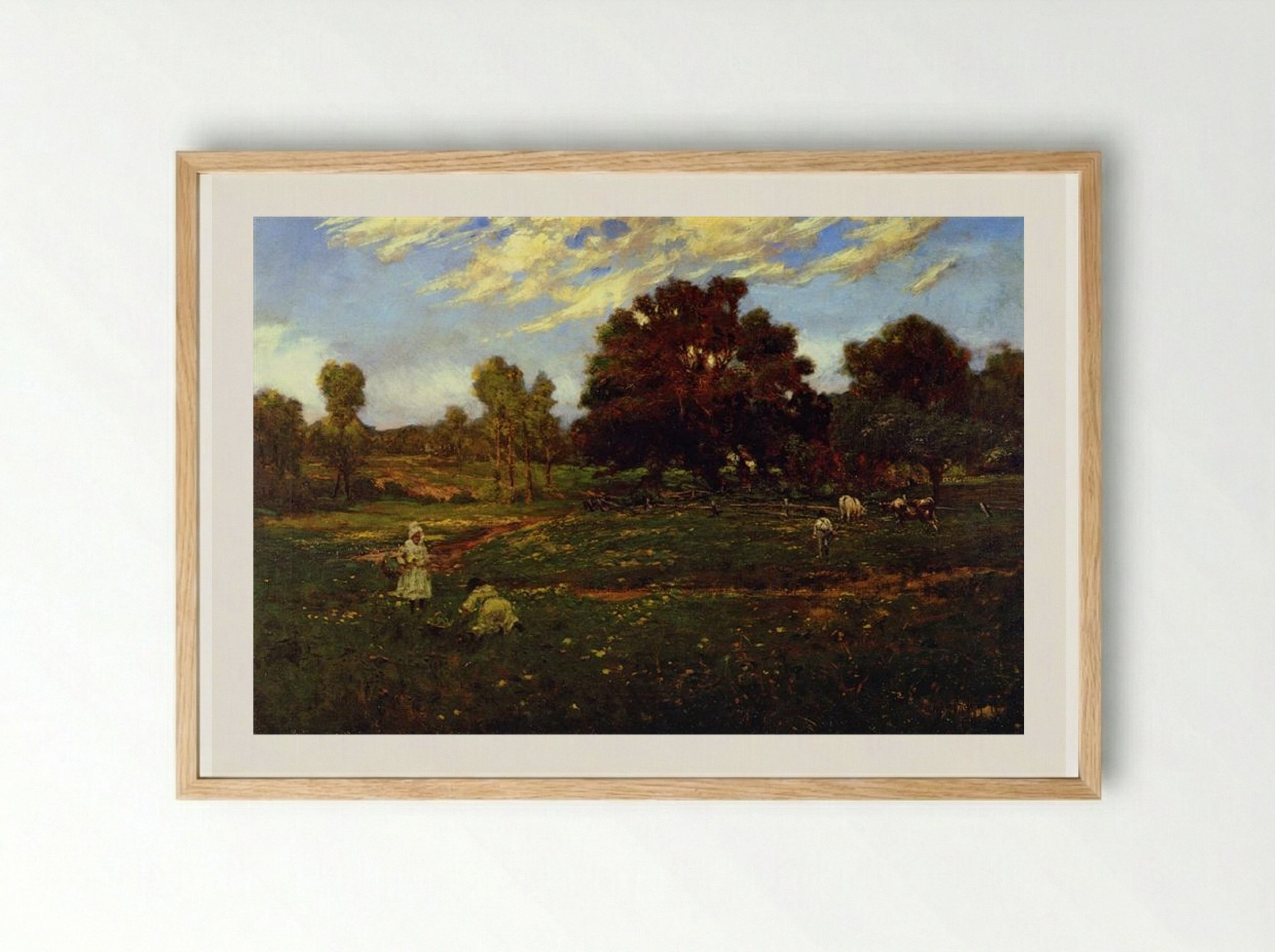 Fall Scene near Sisterdale - Robert Julian Onderdonk - Framed Print Wood