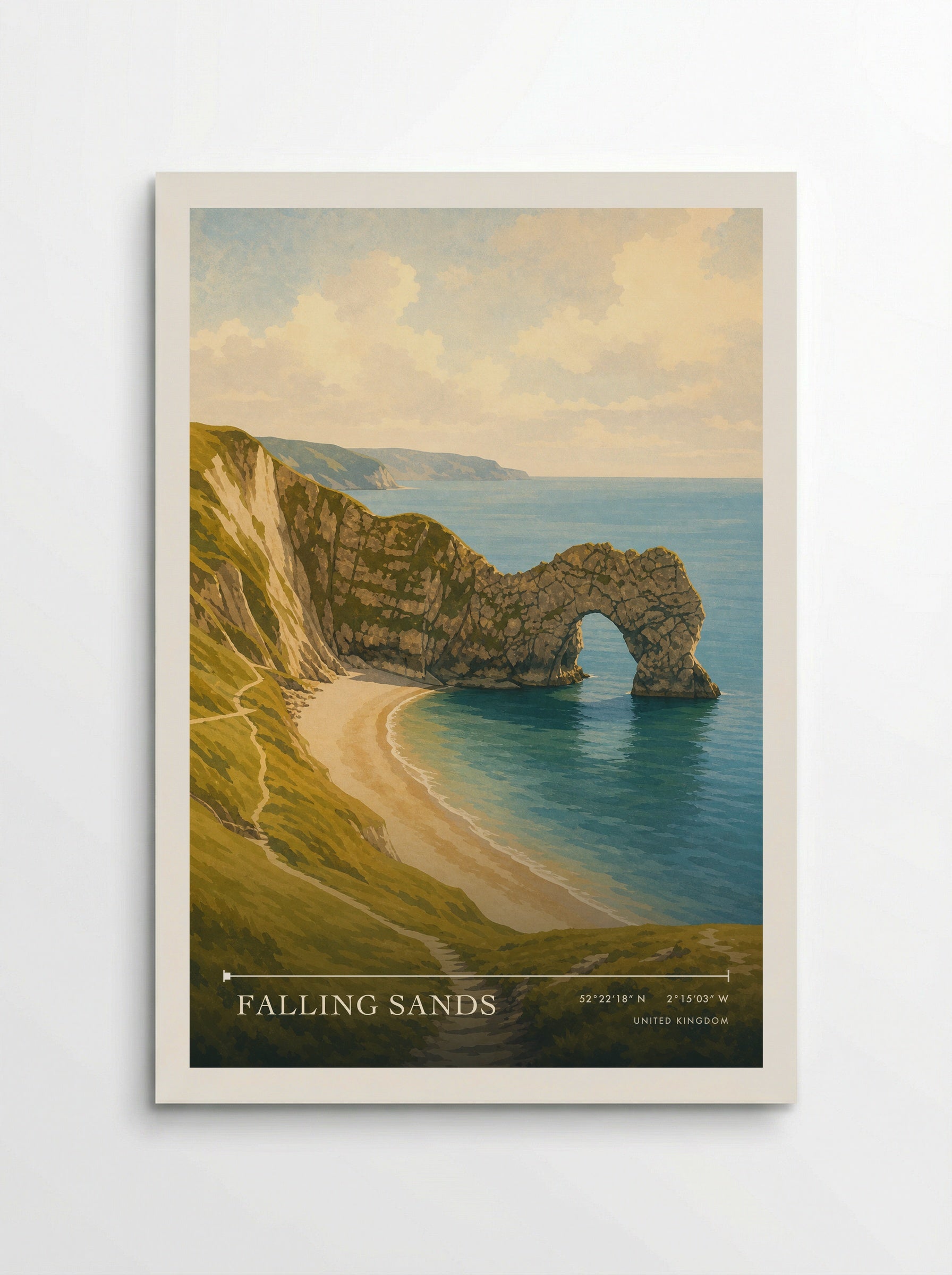 Falling Sands United Kingdom Travel Poster - Poster