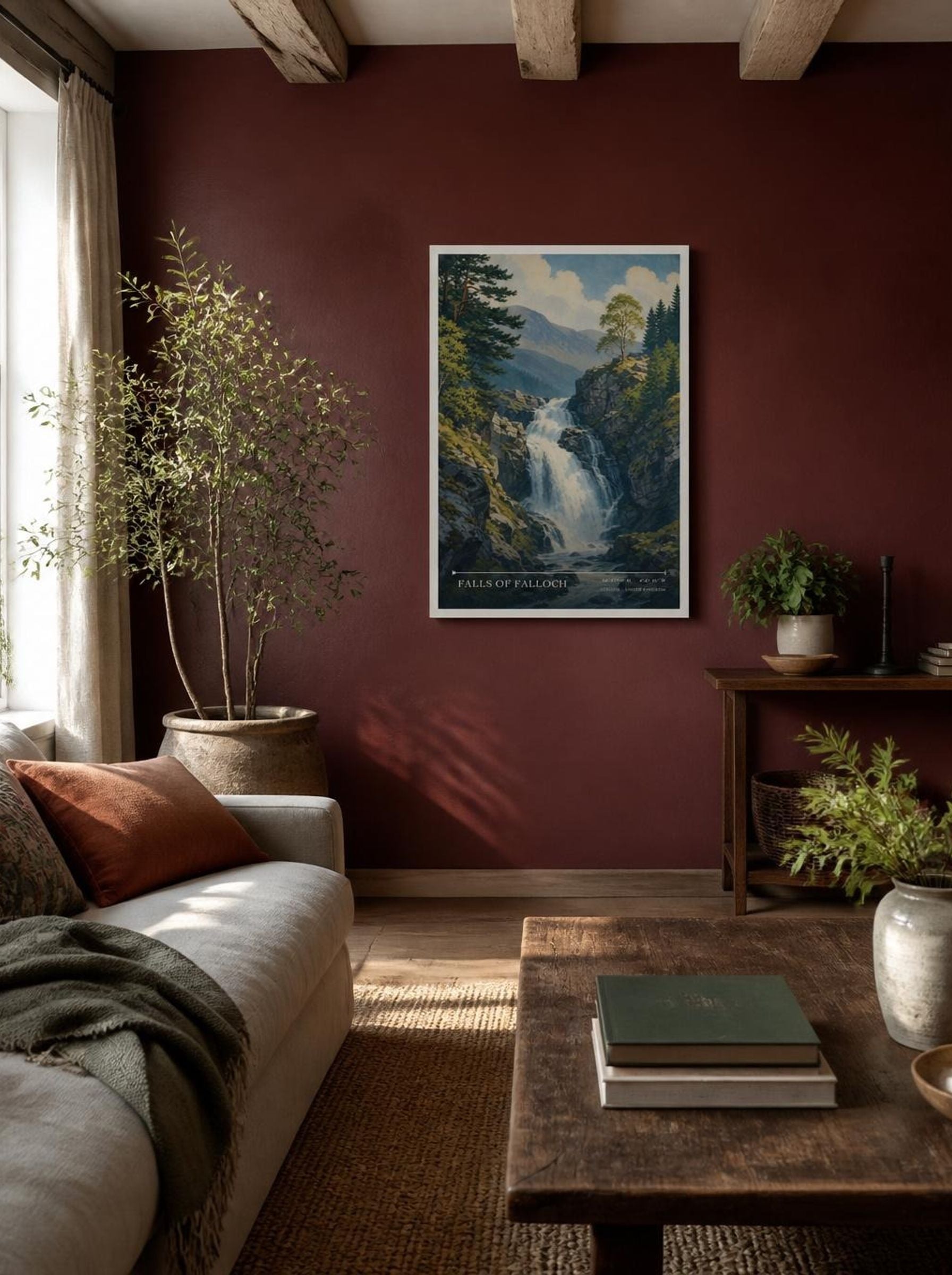 Falls of Falloch Stirling United Kingdom Travel Poster - Lifestyle