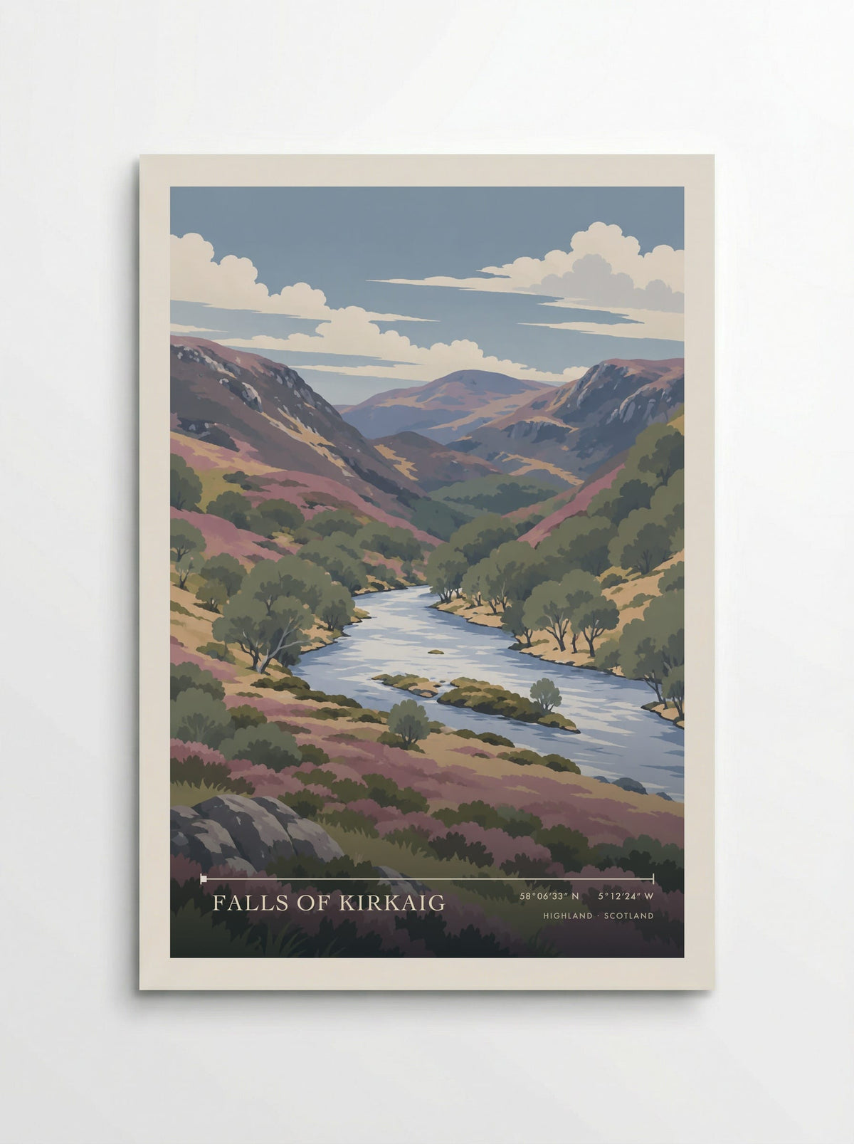 Falls of Kirkaig, Highland | Travel Poster - Poster