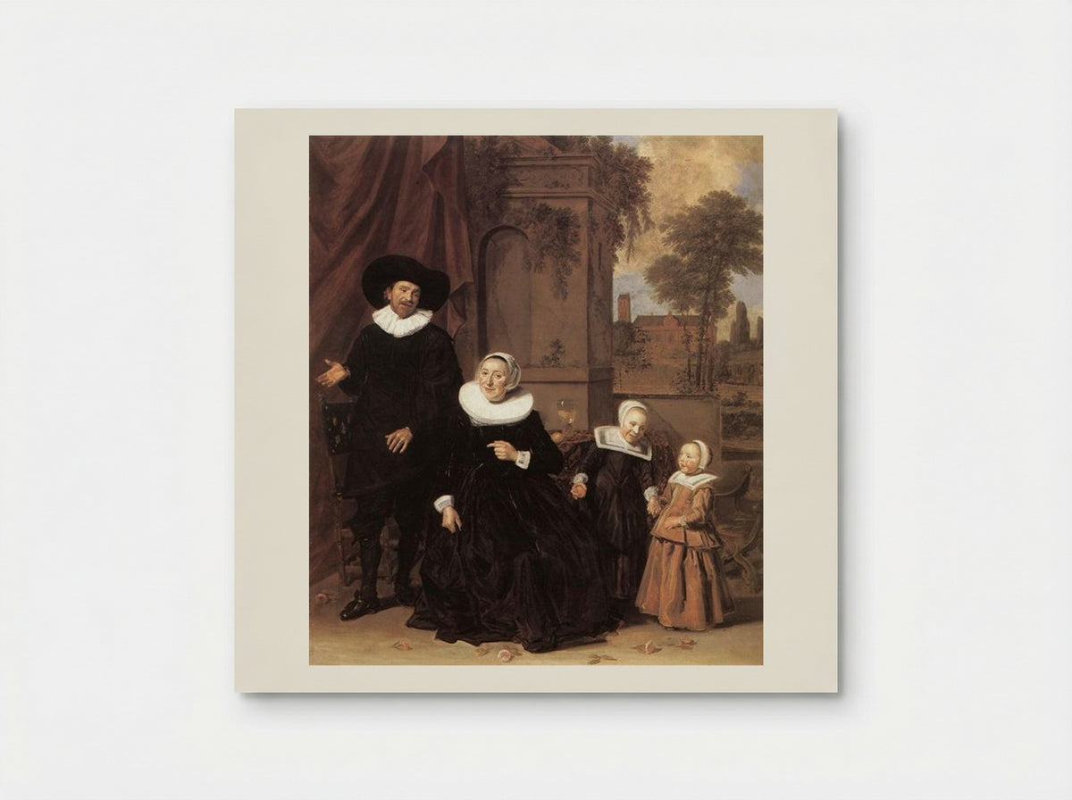 Family Group in a Garden - Frans Hals - Poster