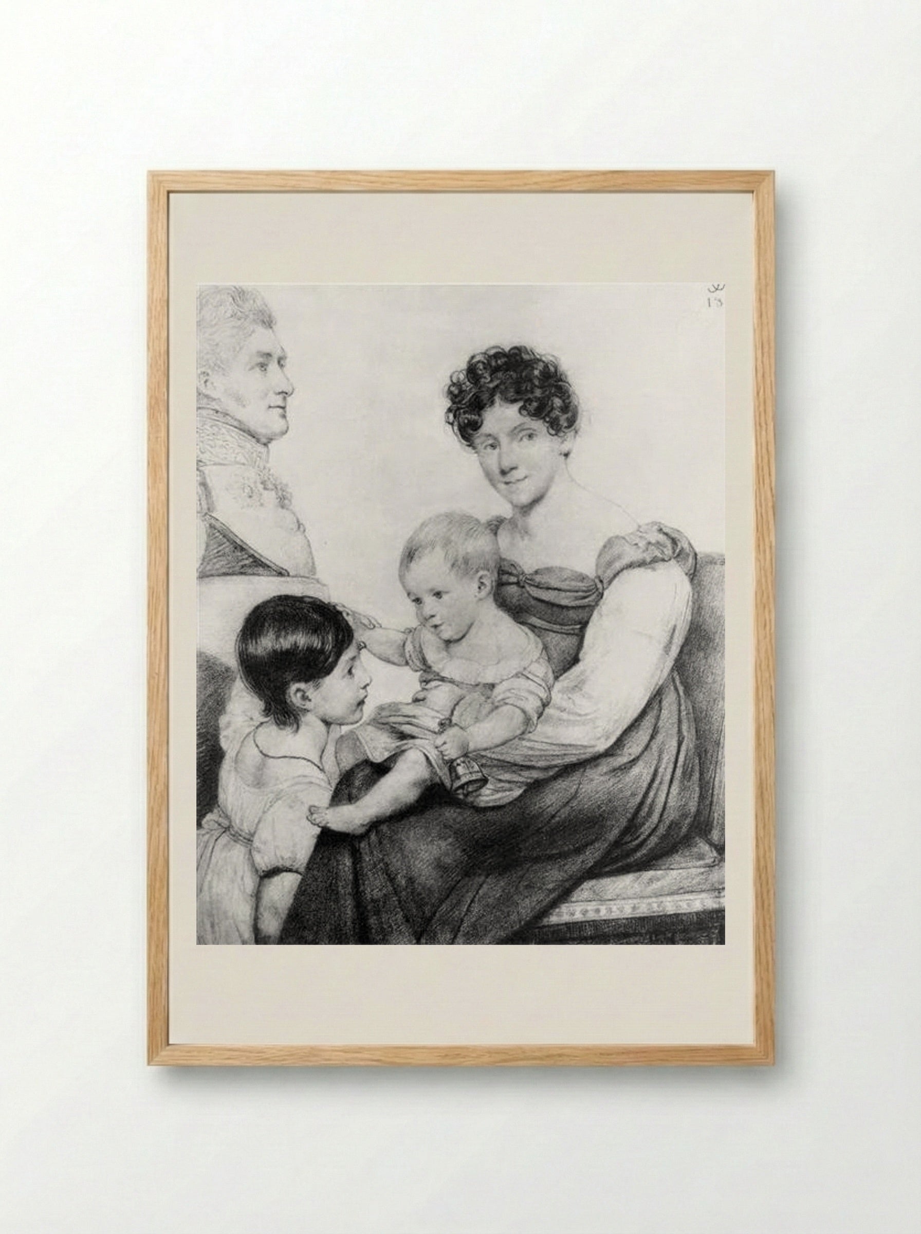 Family Portrait - Orest Kiprensky - Framed Print Wood