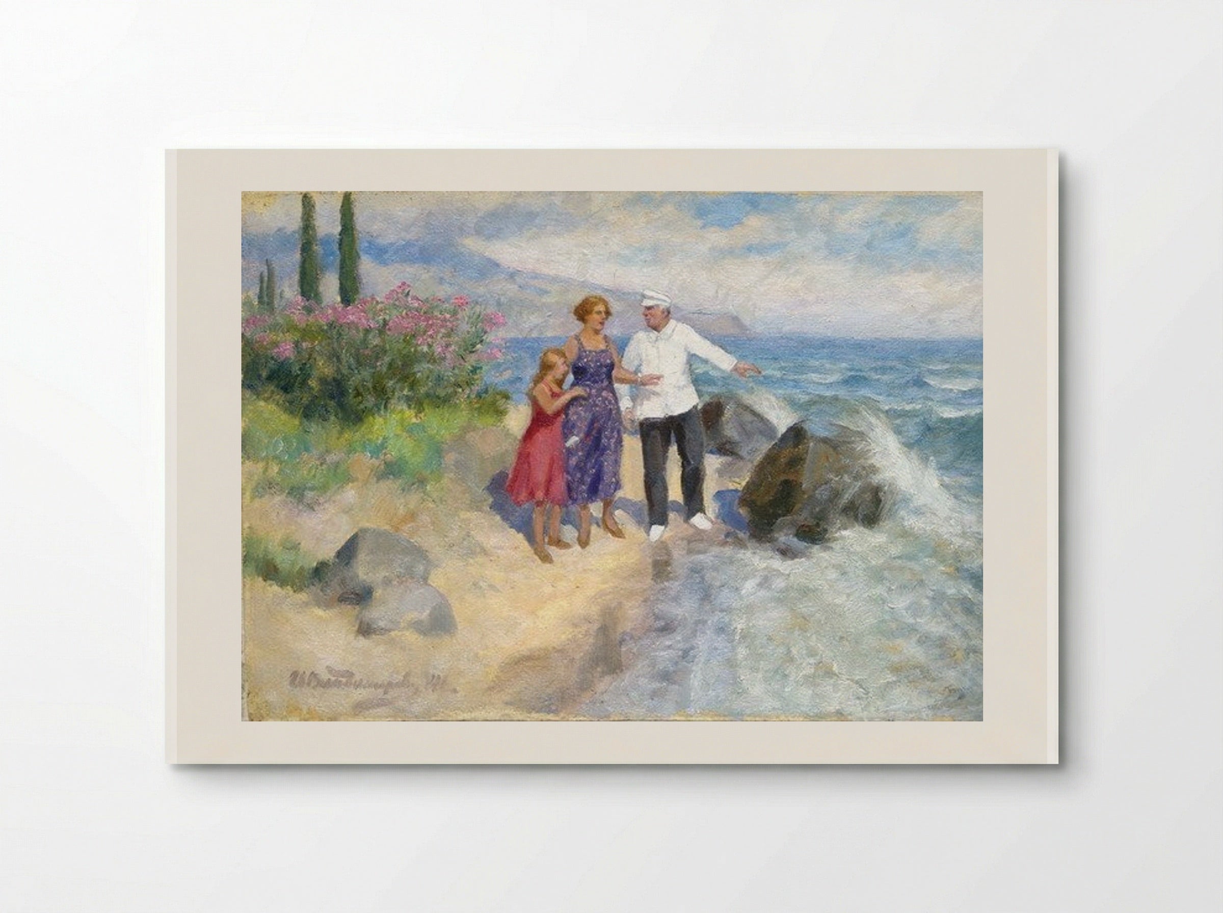 Family on holiday - Ivan Vladimirov - Poster
