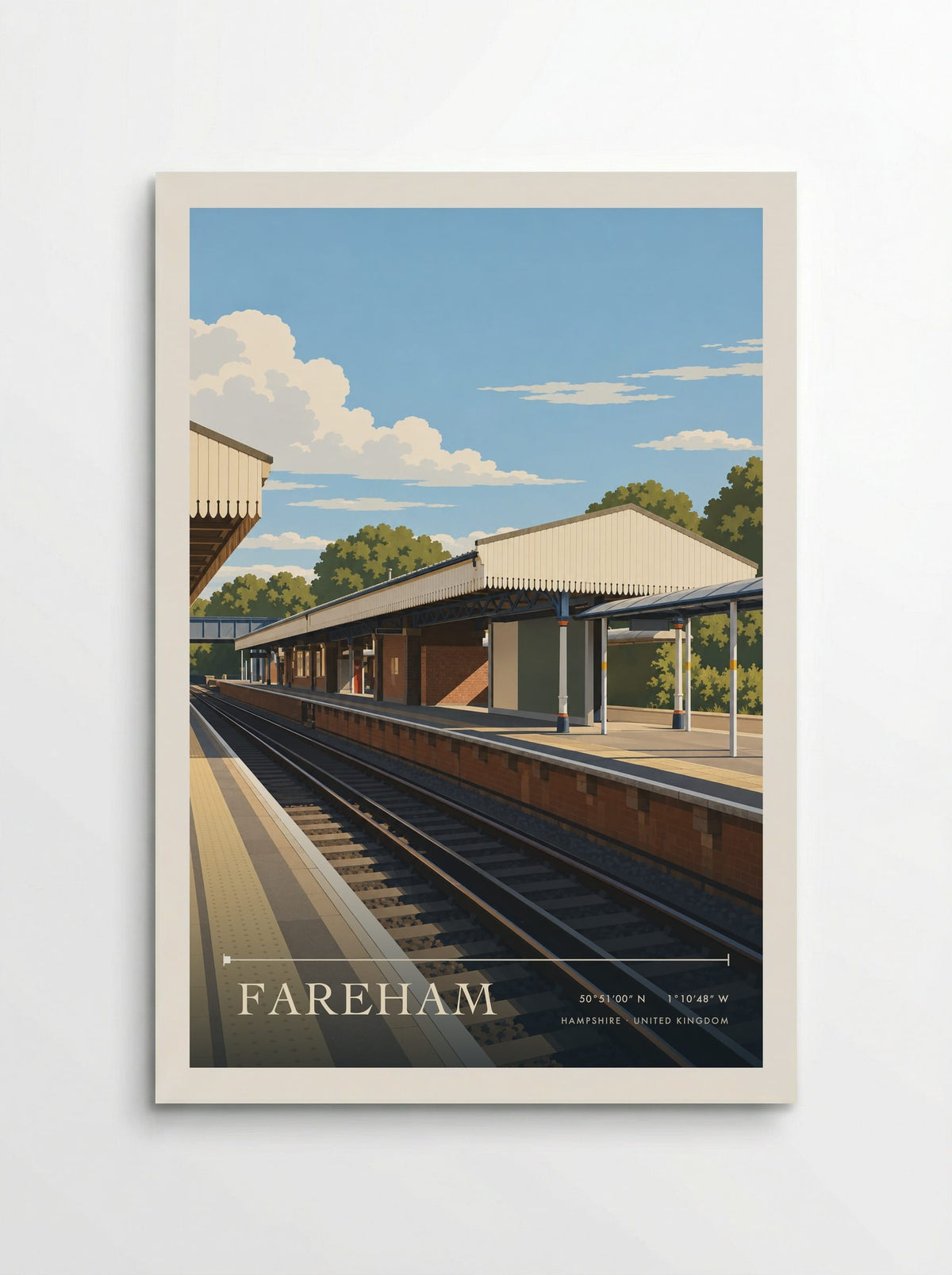 Fareham, Hampshire | Travel Poster - Poster
