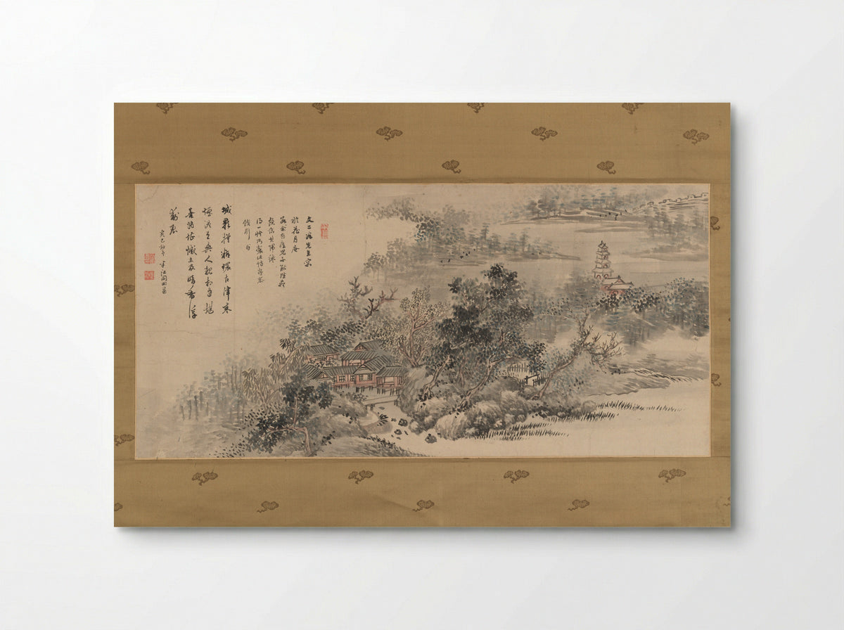 Farewell Gift to Tani Bunji - Okada Hankō - Poster
