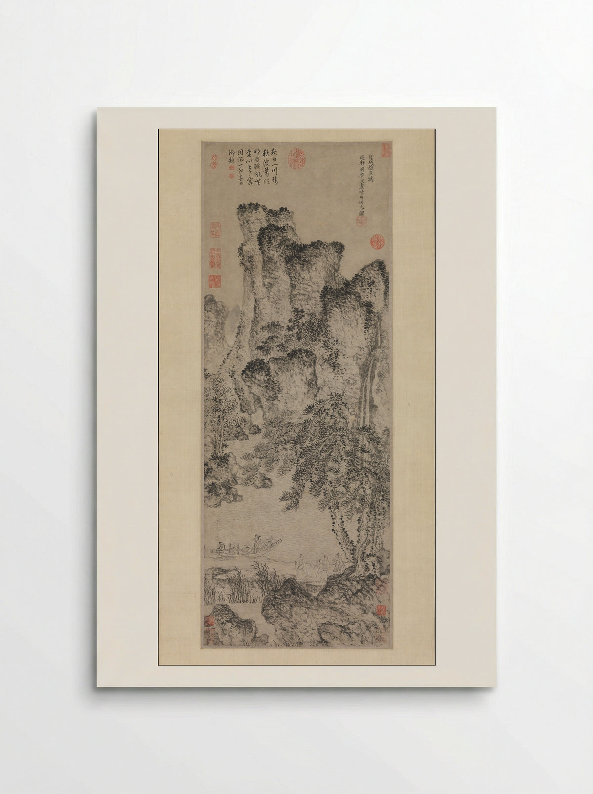 Farewell by a Stream on a Clear Day - Zhao Yuan - Poster