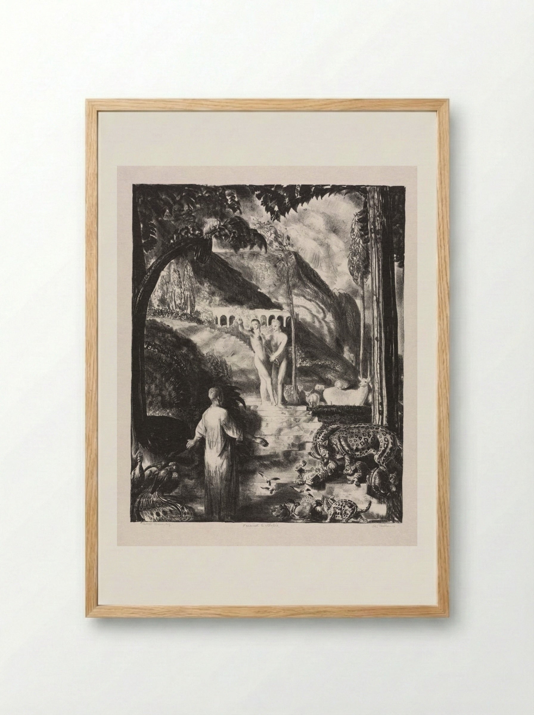Farewell to Utopia - George Bellows - Framed Print Wood