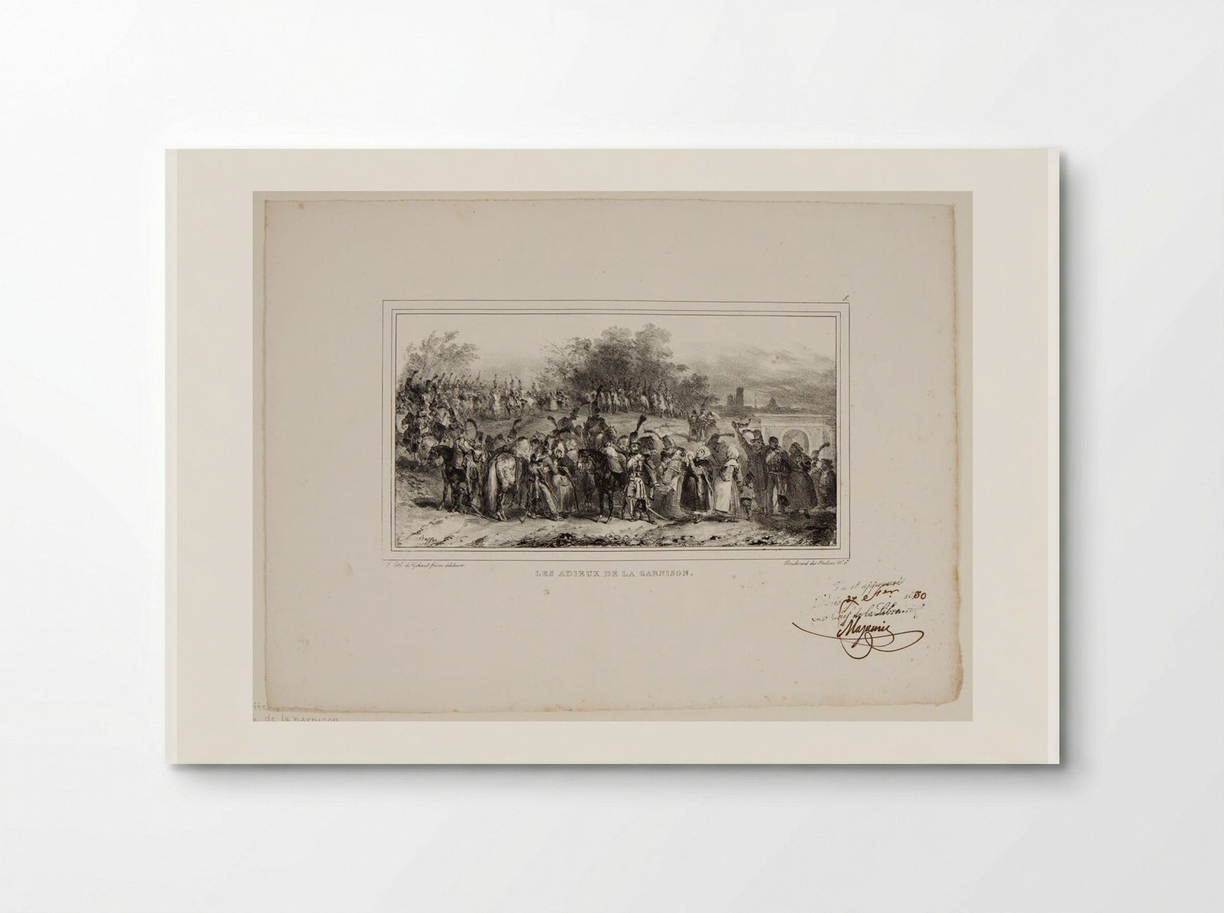 Farewells of the Garrison - Denis-Auguste-Marie Raffet - Poster