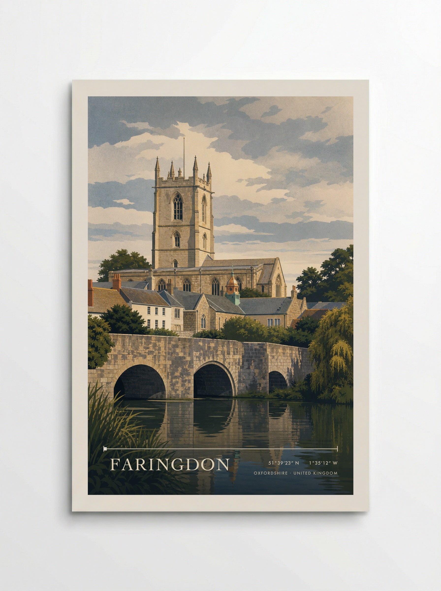 Faringdon Oxfordshire United Kingdom Travel Poster - Poster