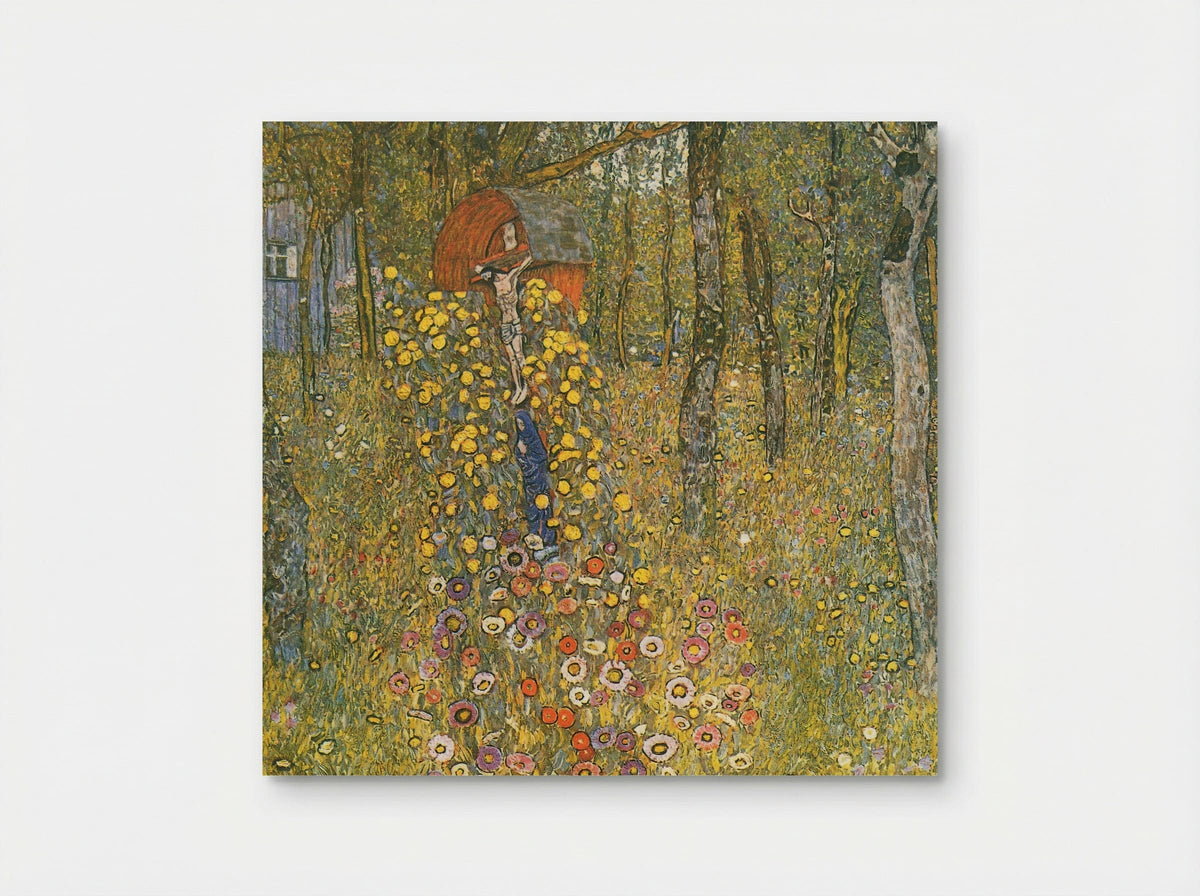 Farm Garden with Crucifix - Gustav Klimt - Poster