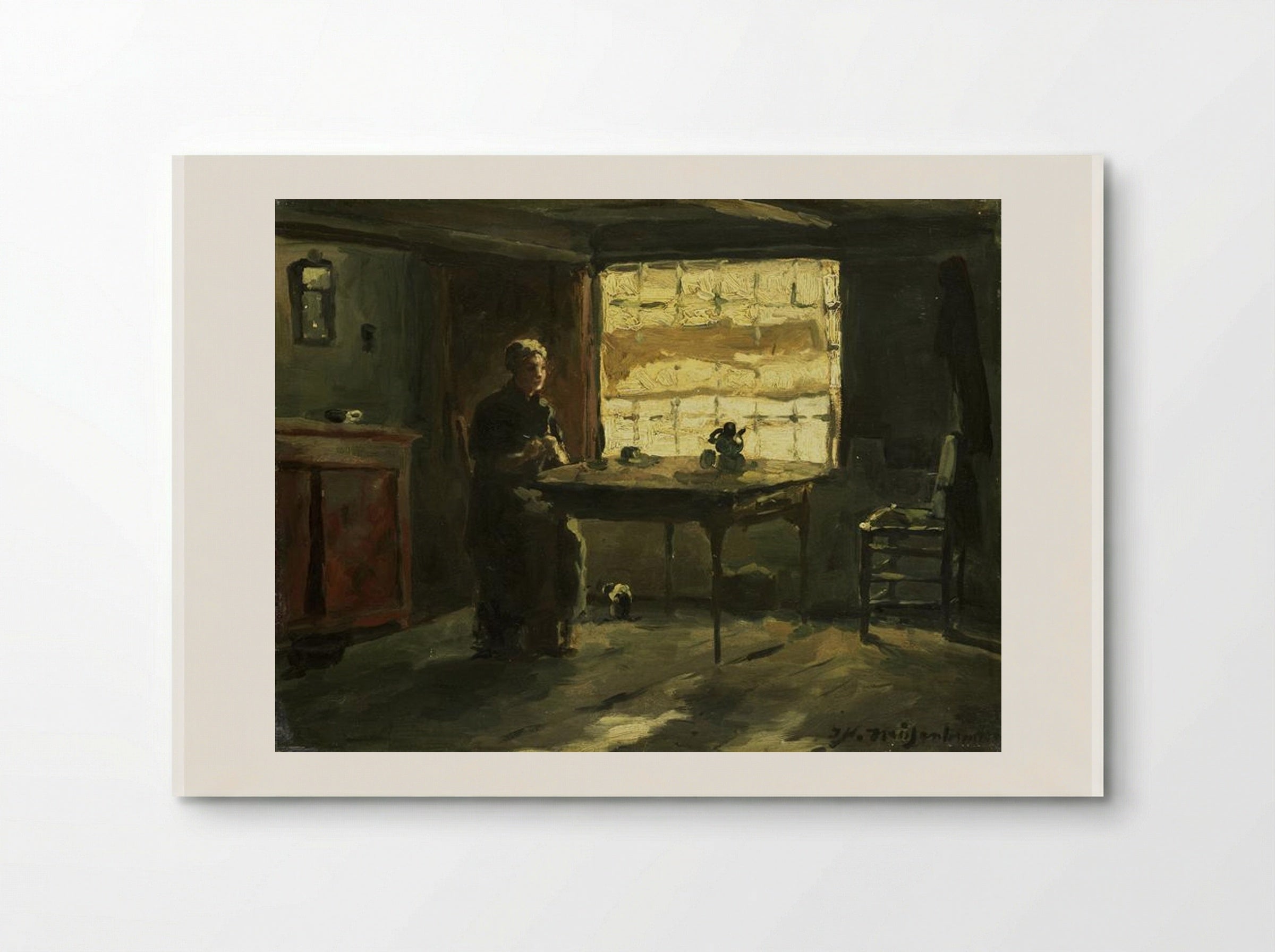 Farm Interior - Johan Hendrik Weissenbruch - Poster
