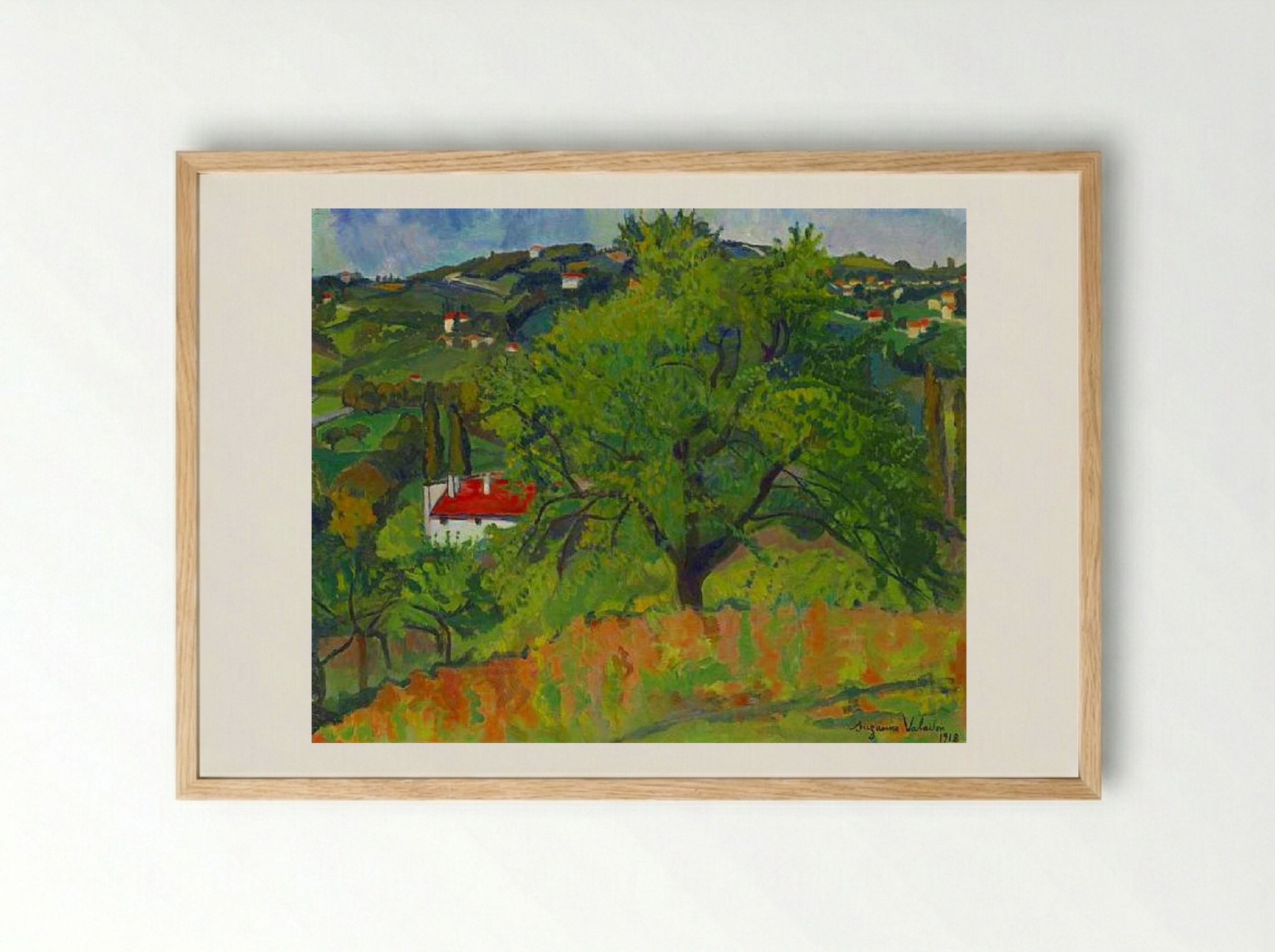 Farm Montcorin - Suzanne Valadon - Framed Print Wood