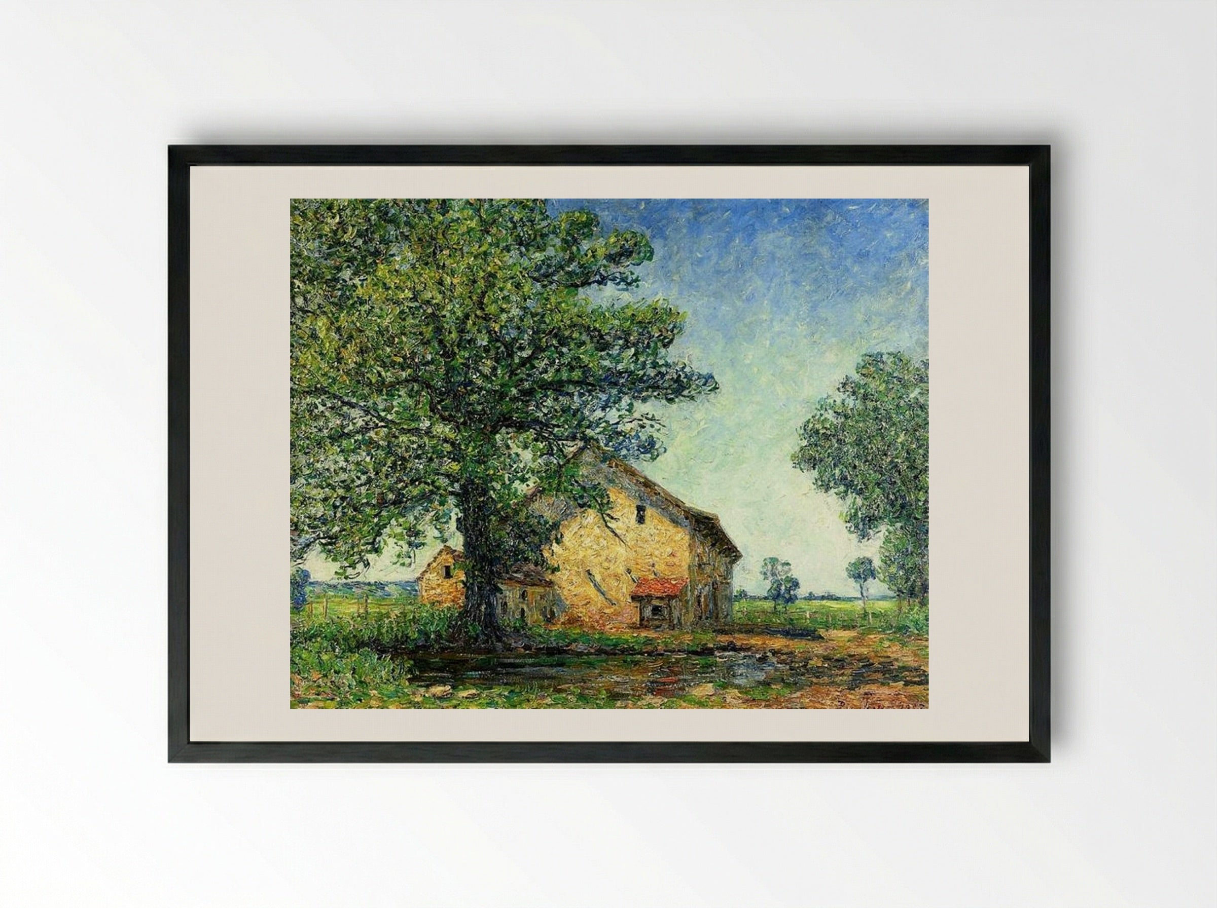 Farm at La Petite Mare - Francis Picabia - Framed Print Black