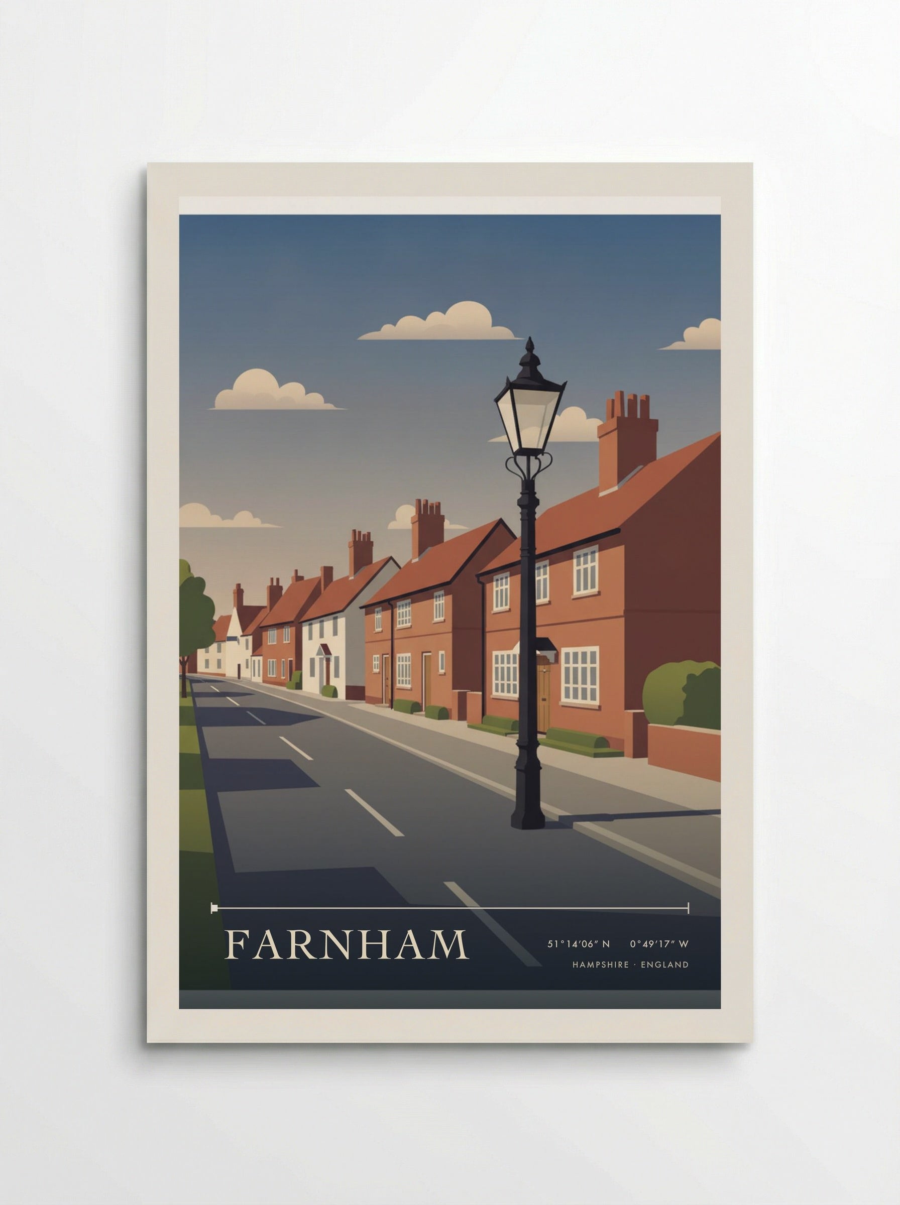 Farnham Hampshire England Travel Poster - Poster