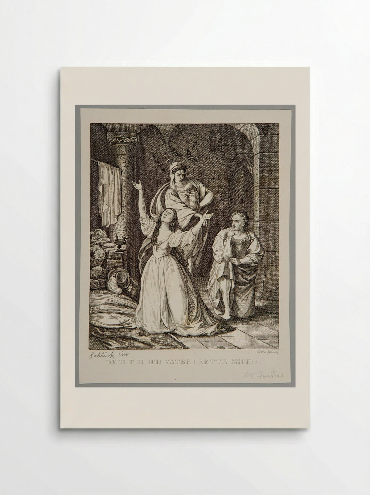 Father, I am yours. Save me! (Faust) - Adolf Hohneck - Poster