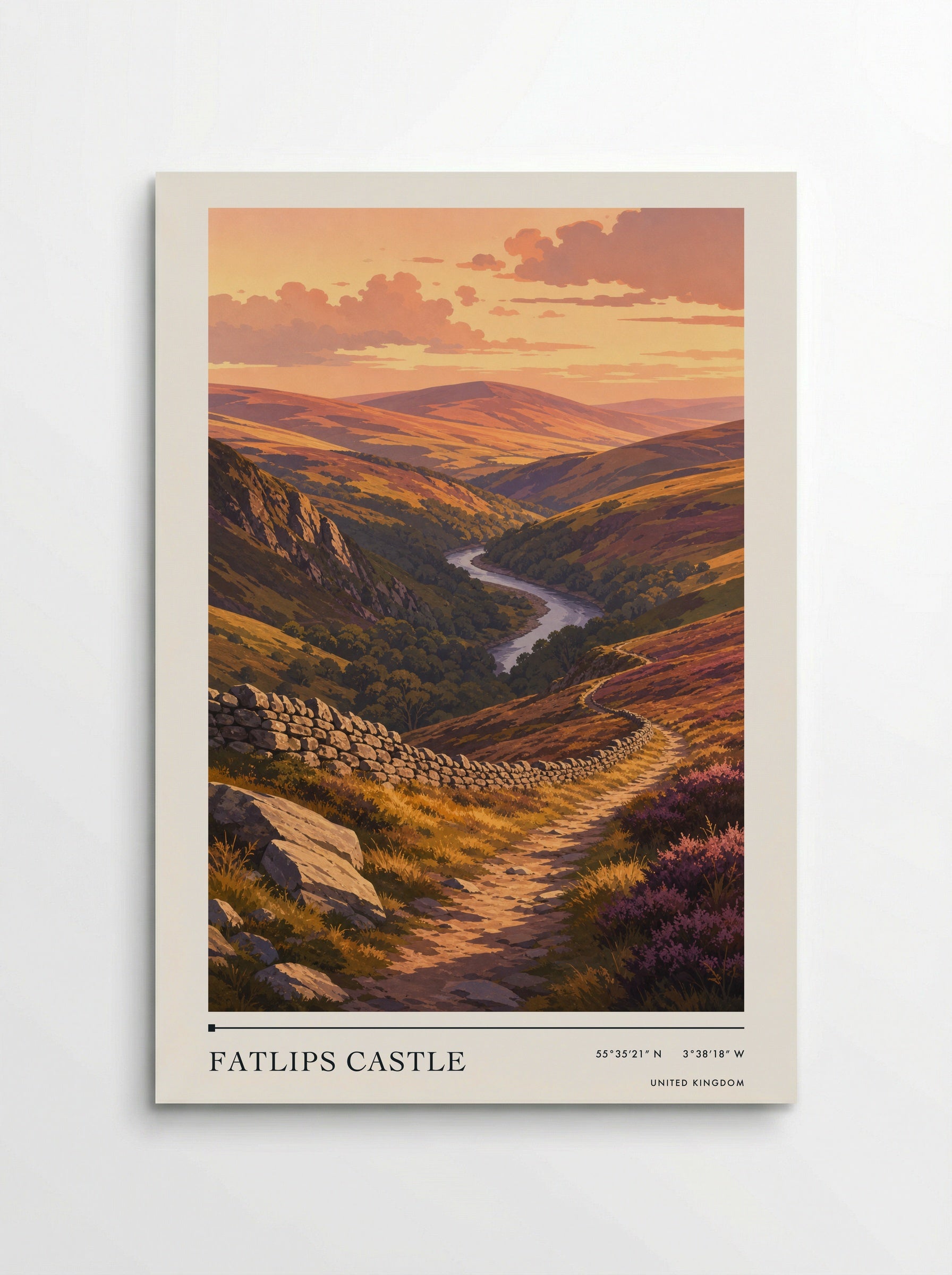 Fatlips United Kingdom Travel Poster - Poster