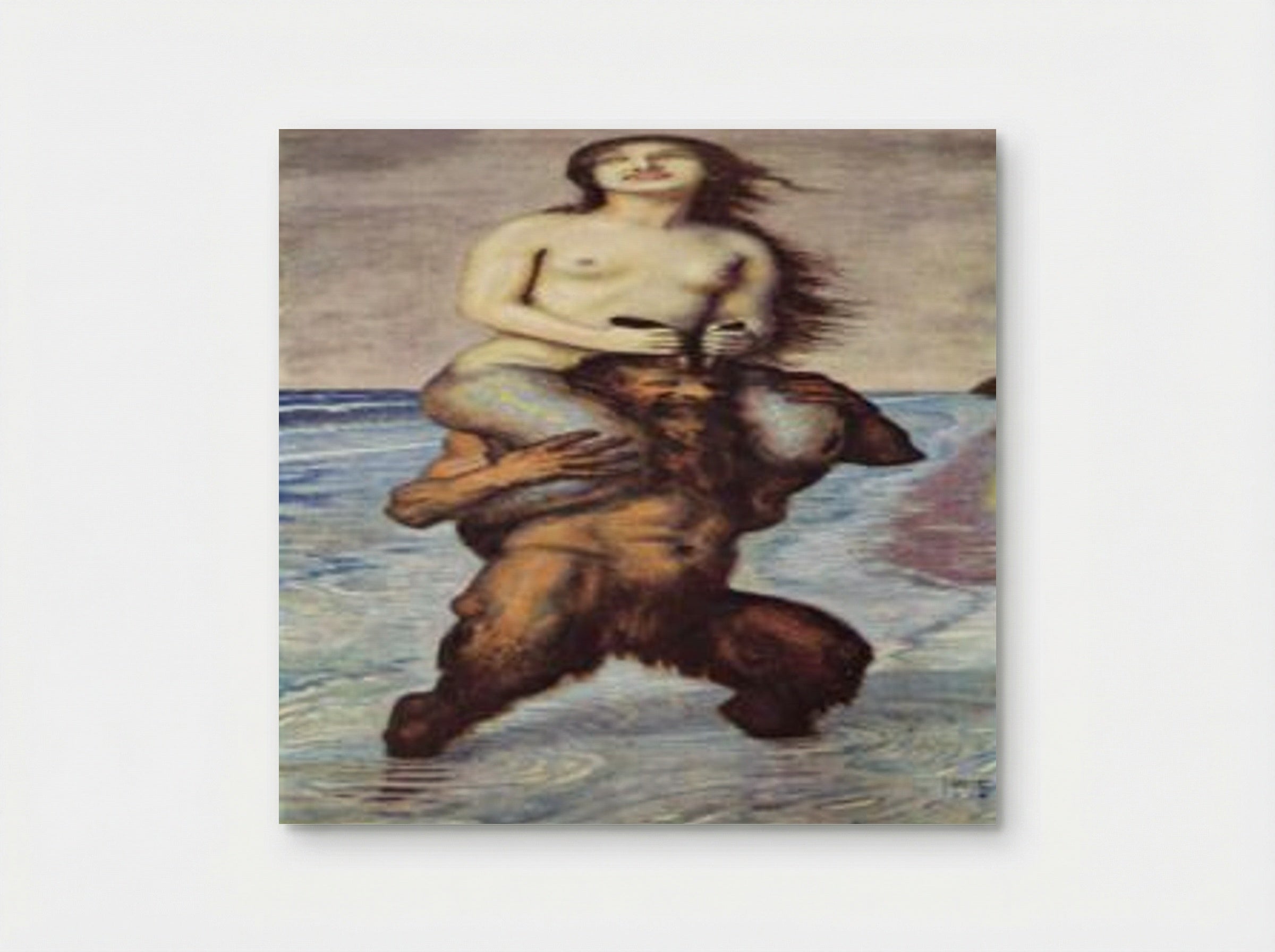 Faun and Nymph - Franz von Stuck - Poster