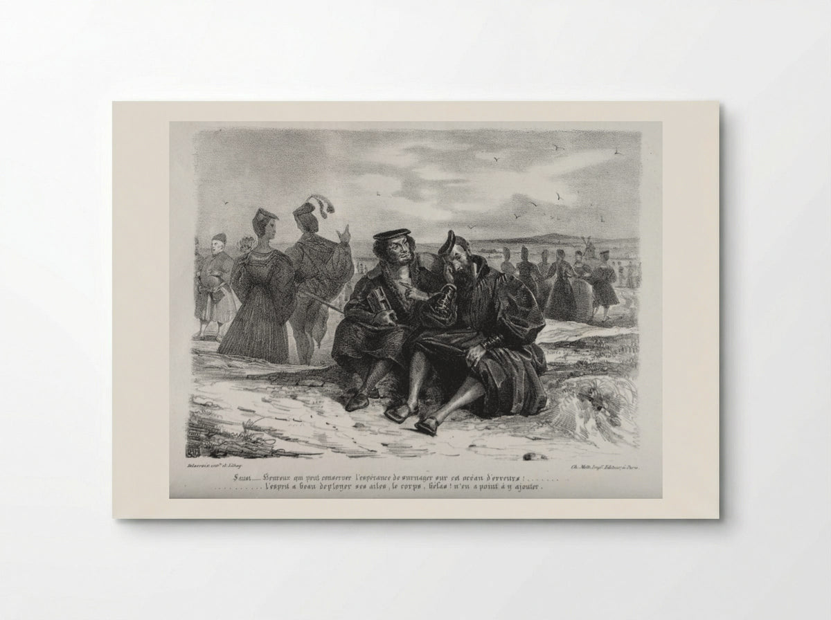 Faust and Wagner - Eugène Delacroix - Poster