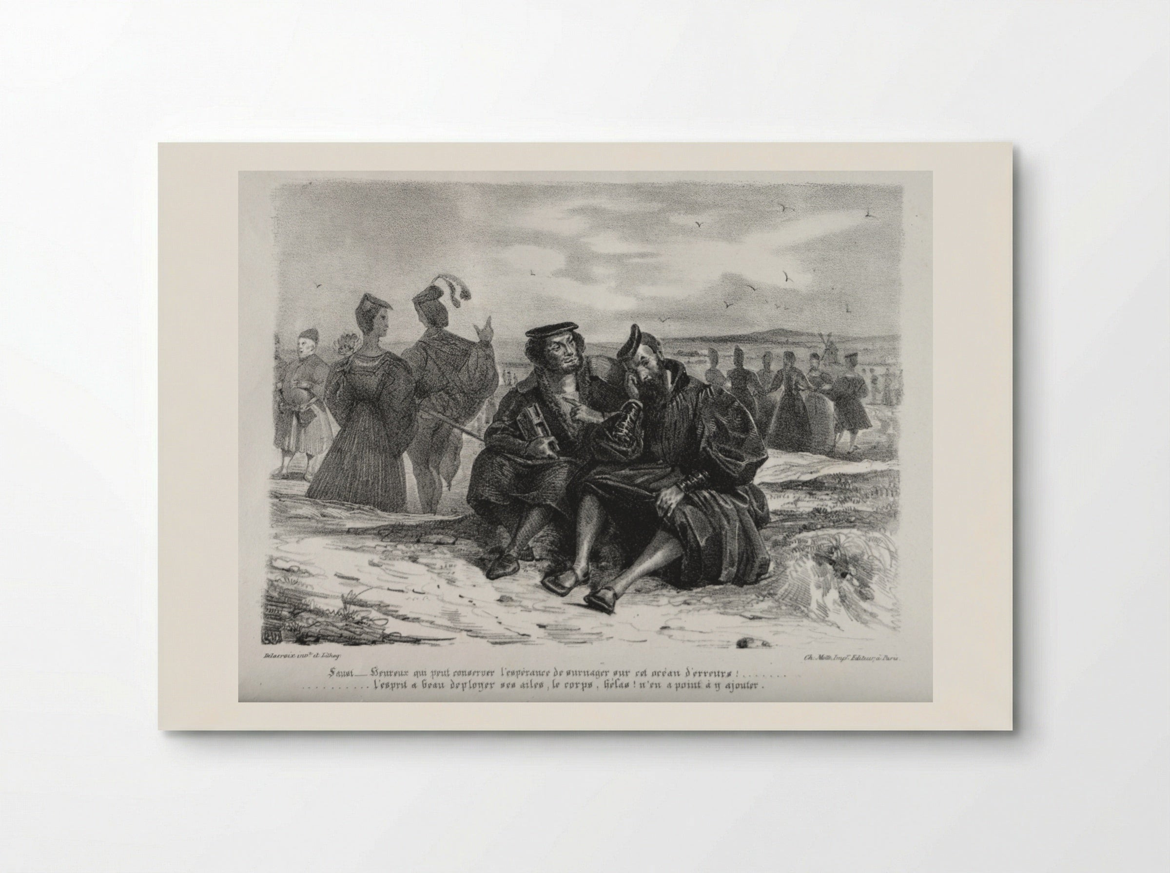 Faust and Wagner - Eugène Delacroix - Poster