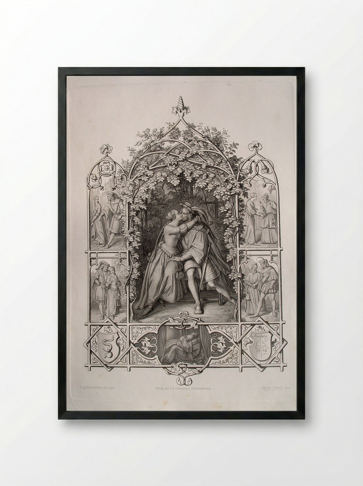 Faust - Adrian Schleich - Framed Print Black