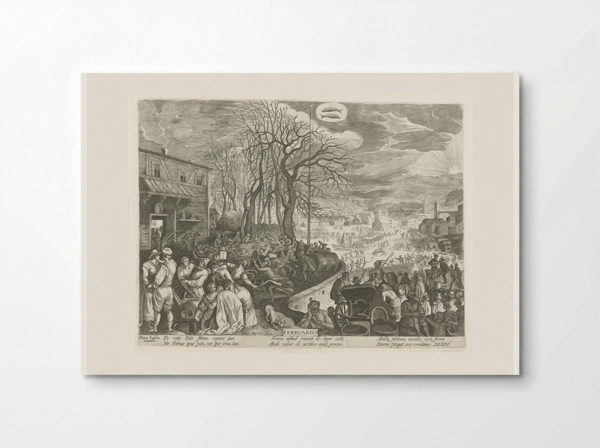 February - Aegidius Sadeler II - Poster
