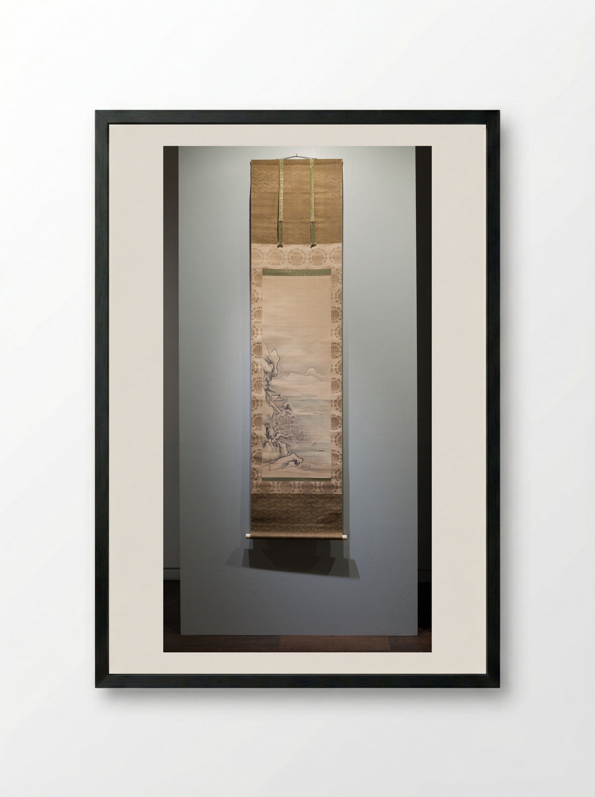 Fei Jiang-fang with a Crane - Kanô Tsunenobu - Framed Print Black