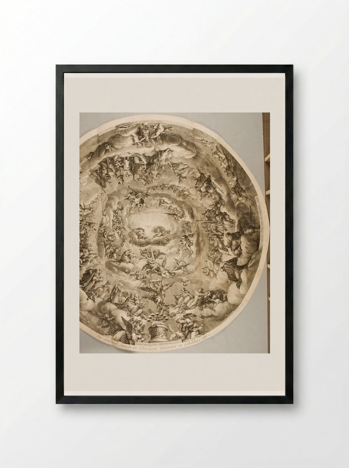Felicity of the Blessed - Gérard Audran - Framed Print Black