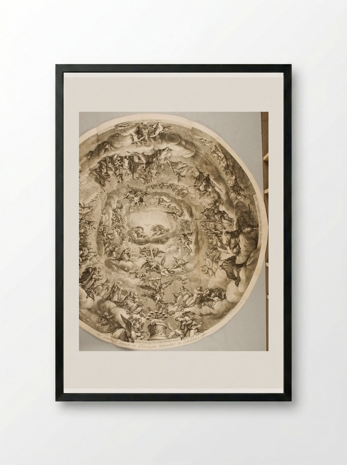 Felicity of the Blessed - Gérard Audran - Framed Print Black