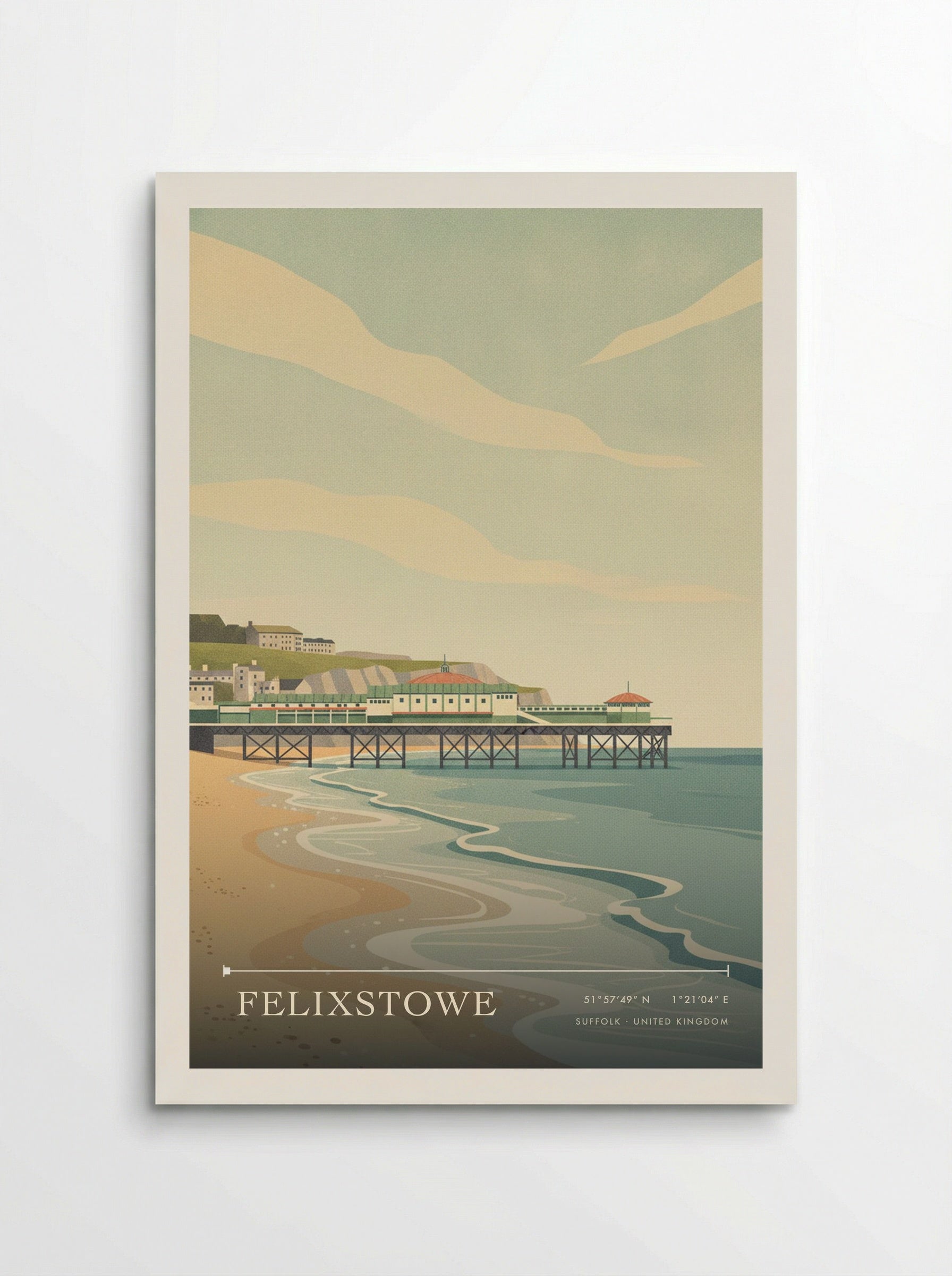 Felixstowe Suffolk United Kingdom Travel Poster - Poster