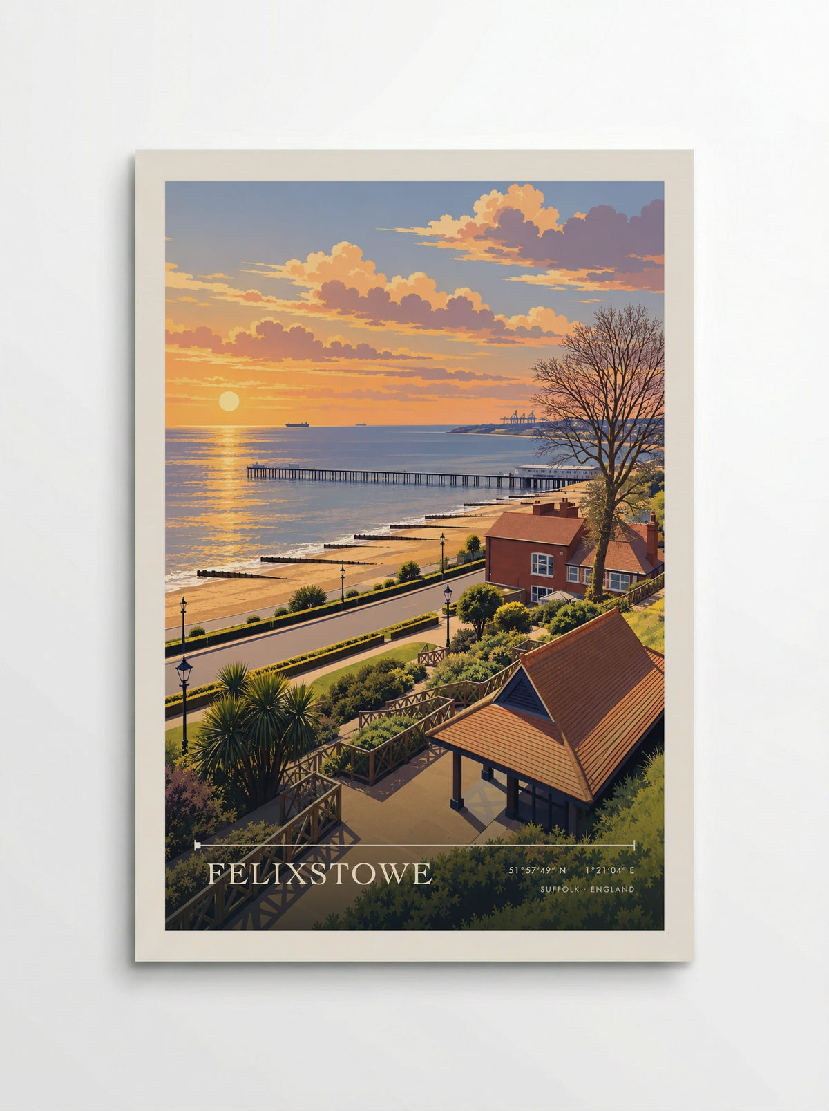 Felixstowe, Suffolk | Travel Poster - Poster