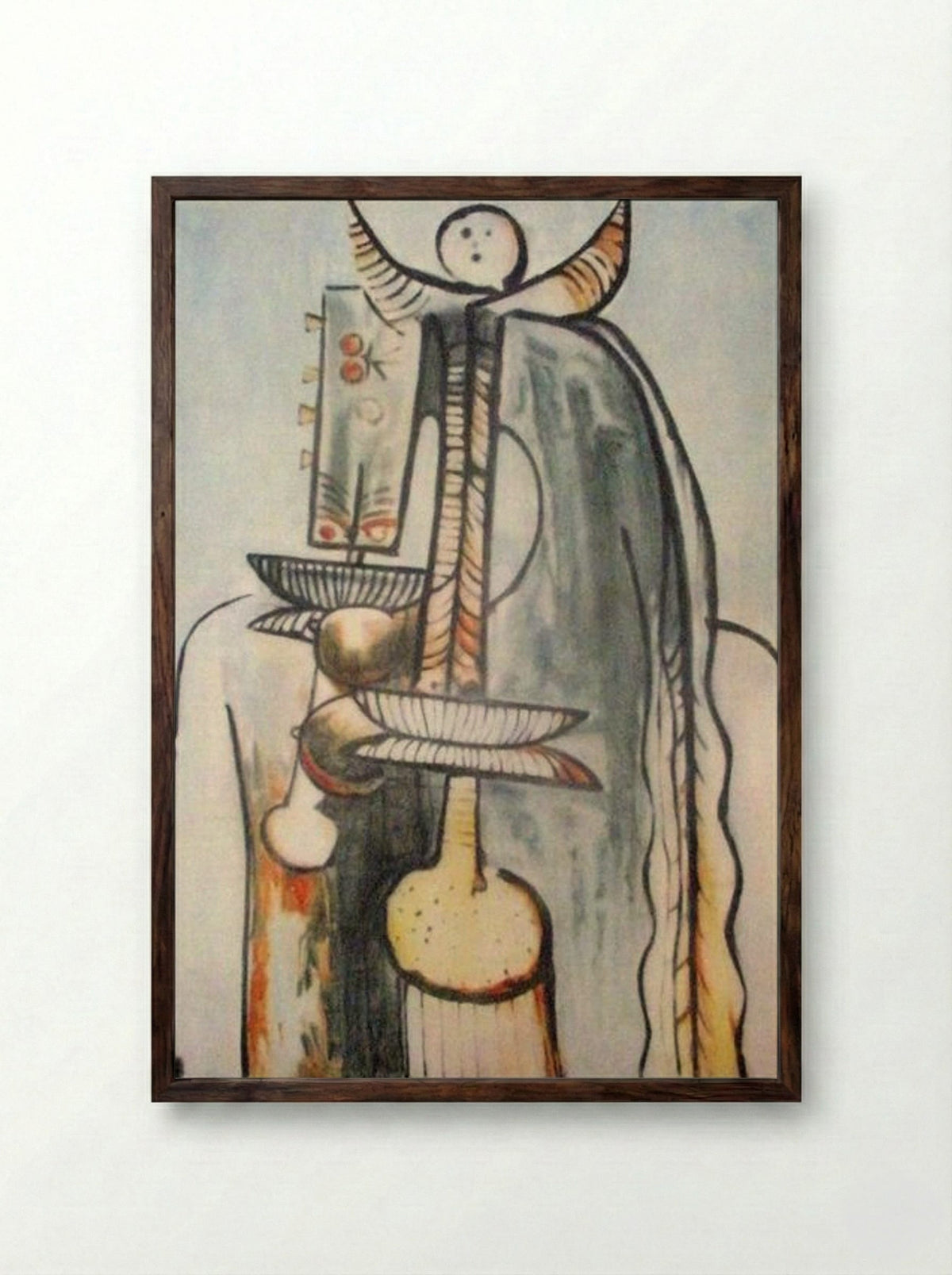 Femme Cheval - Wifredo Lam - Framed Print Dark Wood