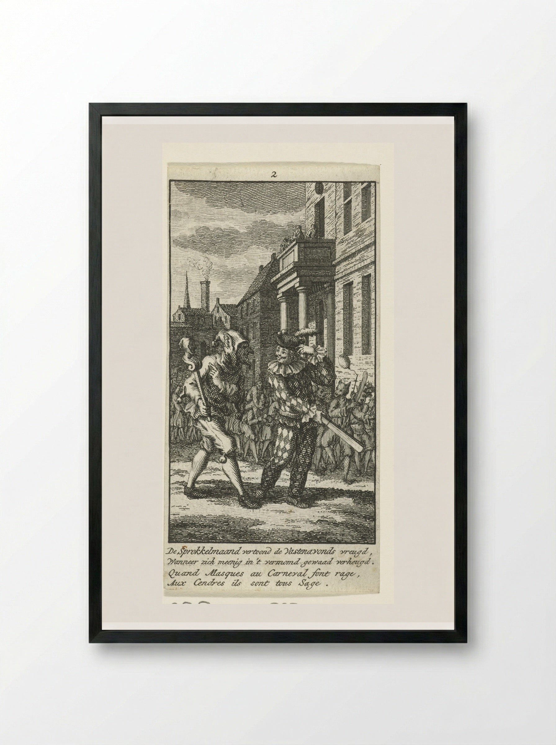 Ferbruari: Vastenavond - Jan Caspar Philips - Framed Print Black