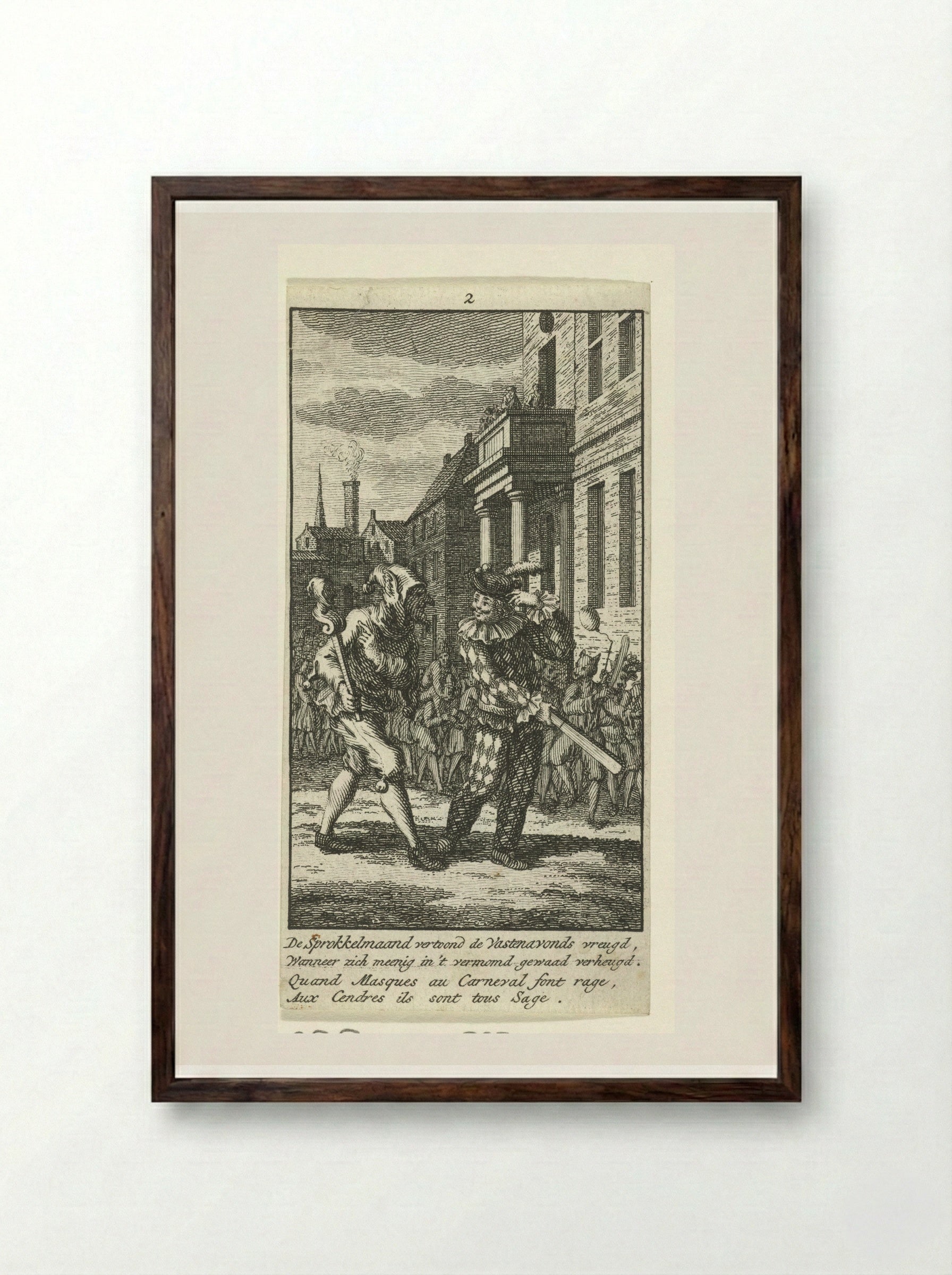 Ferbruari: Vastenavond - Jan Caspar Philips - Framed Print Dark Wood