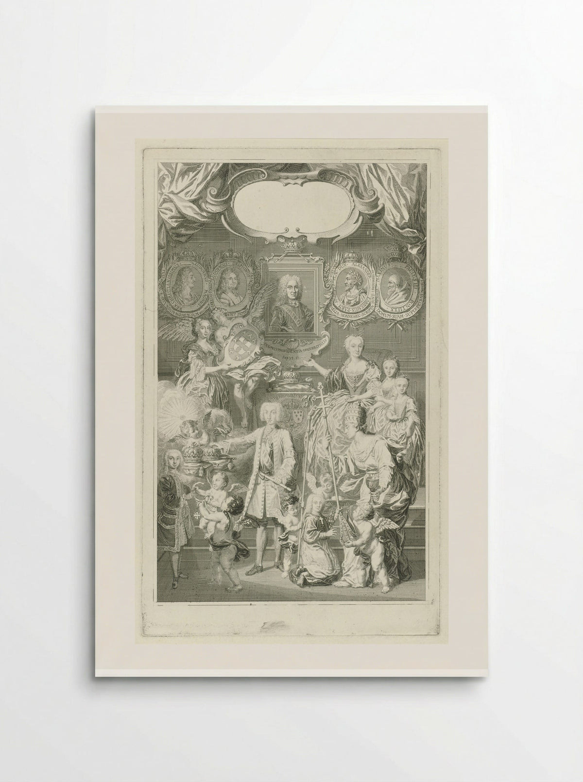 Ferdinand VI als opvolger van Filips V ten midden van zijn familie - Pieter Tanjé - Poster