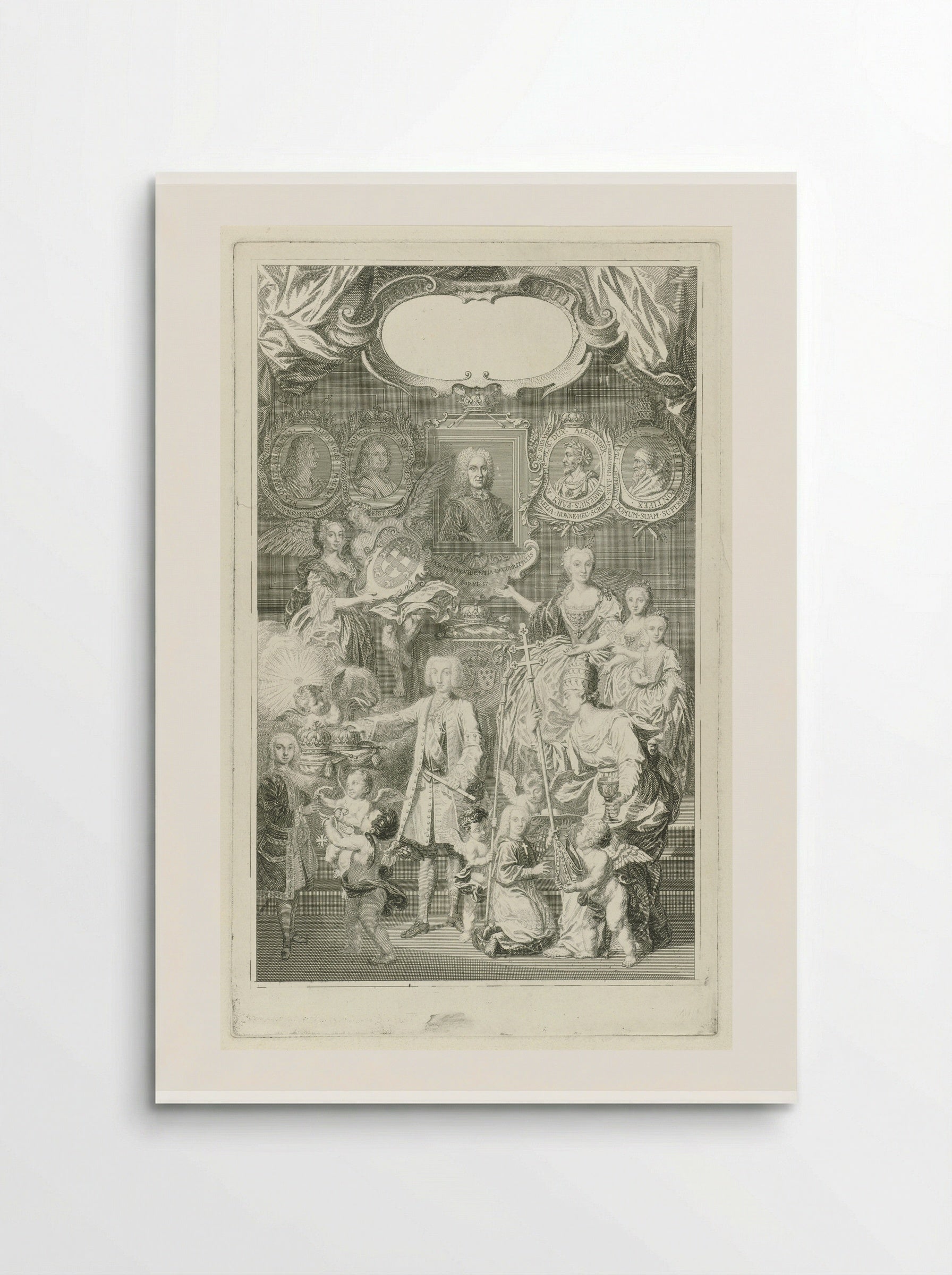Ferdinand VI als opvolger van Filips V ten midden van zijn familie - Pieter Tanjé - Poster