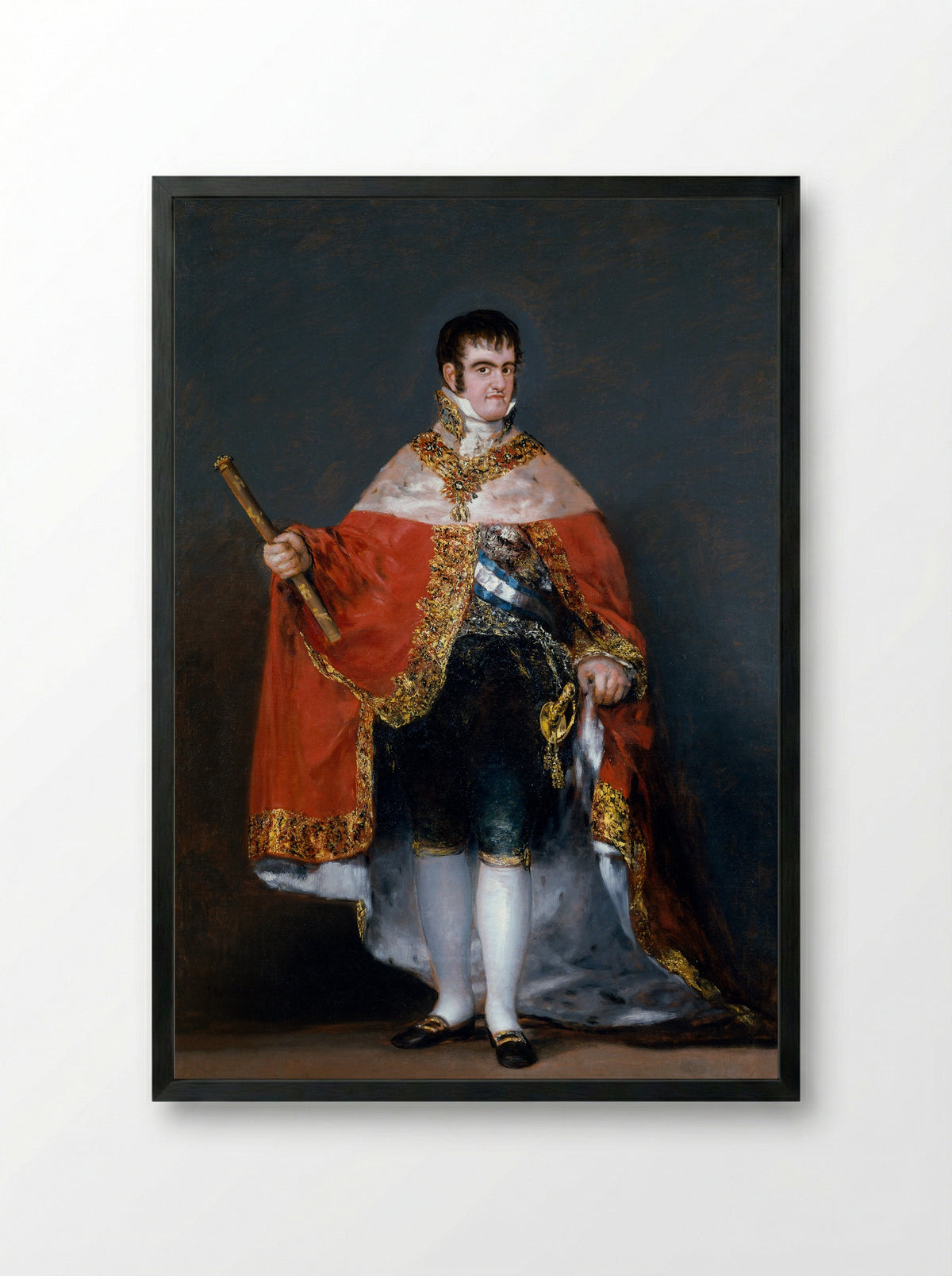Ferdinand VII, When Prince of Asturias - Francisco de Goya - Framed Print Black