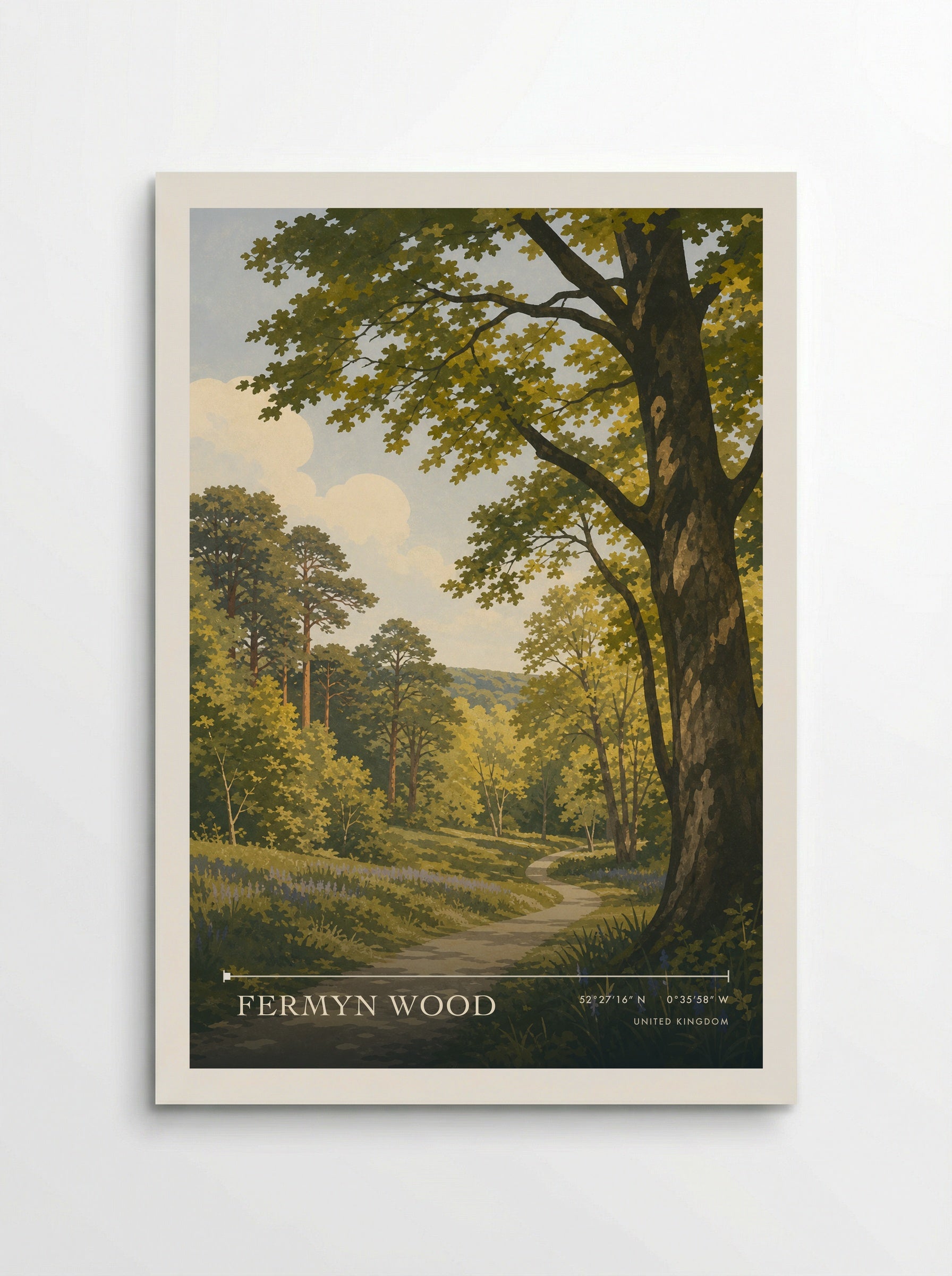 Fermyn Wood United Kingdom Travel Poster - Poster