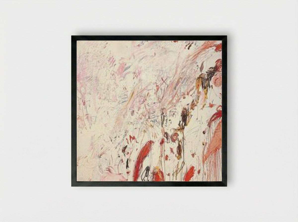 Ferragosto III - Cy Twombly - Framed Print Black