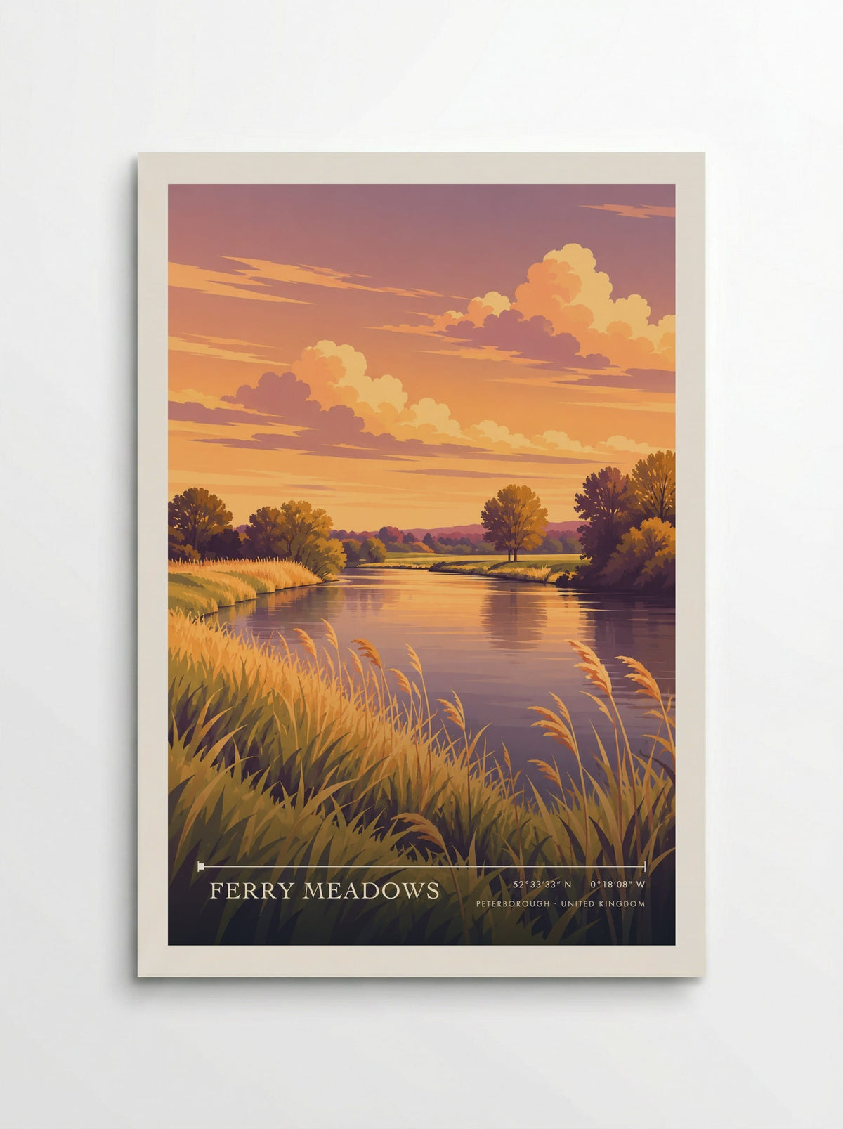 Ferry Meadows, Peterborough | Travel Poster - Poster