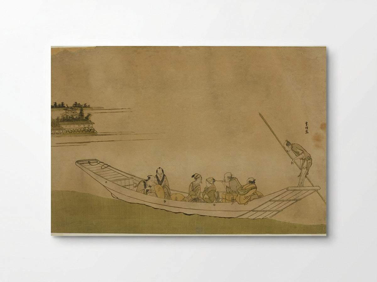 Ferryboat - Katsushika Hokusai - Poster