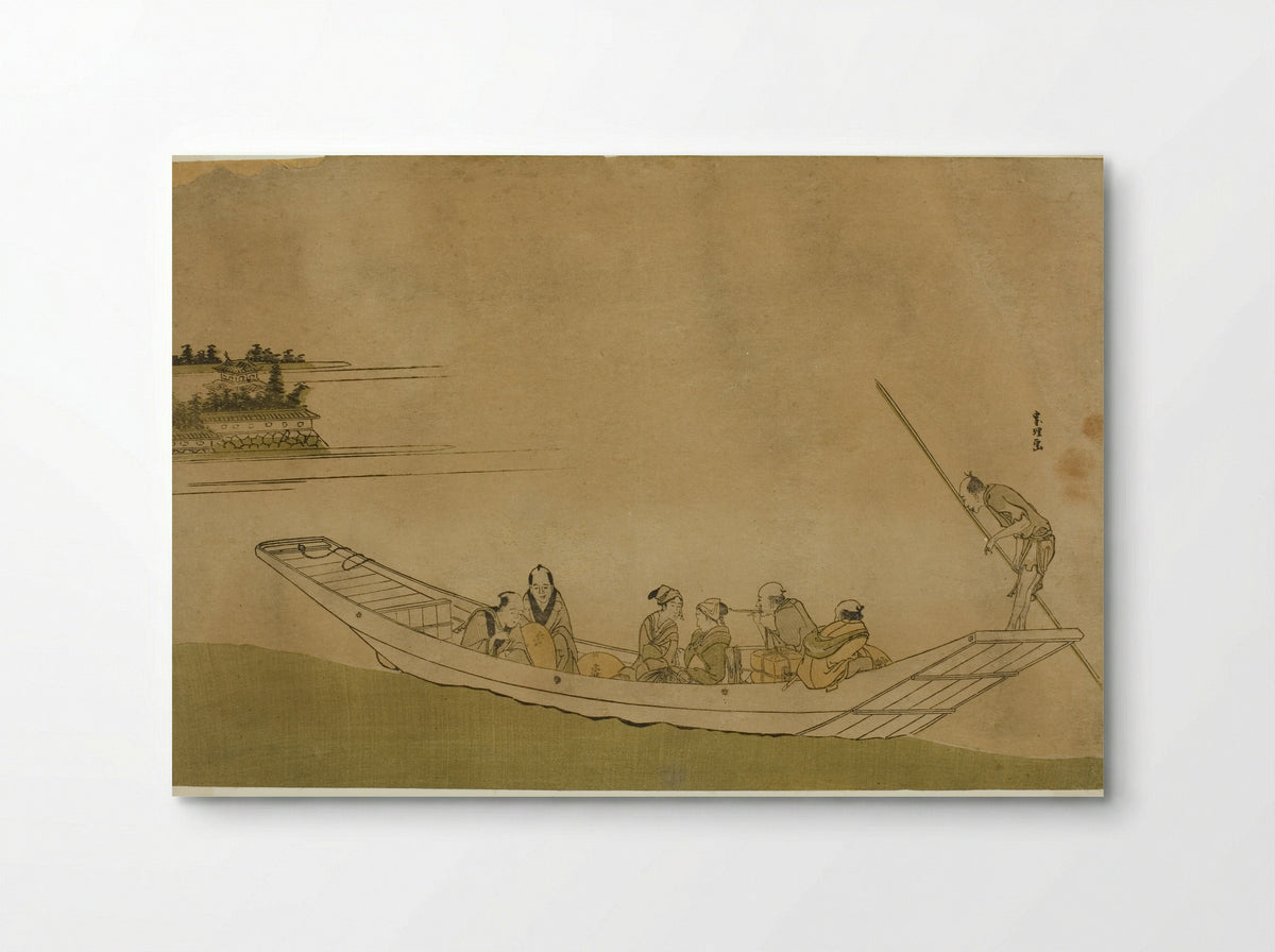 Ferryboat - Katsushika Hokusai - Poster