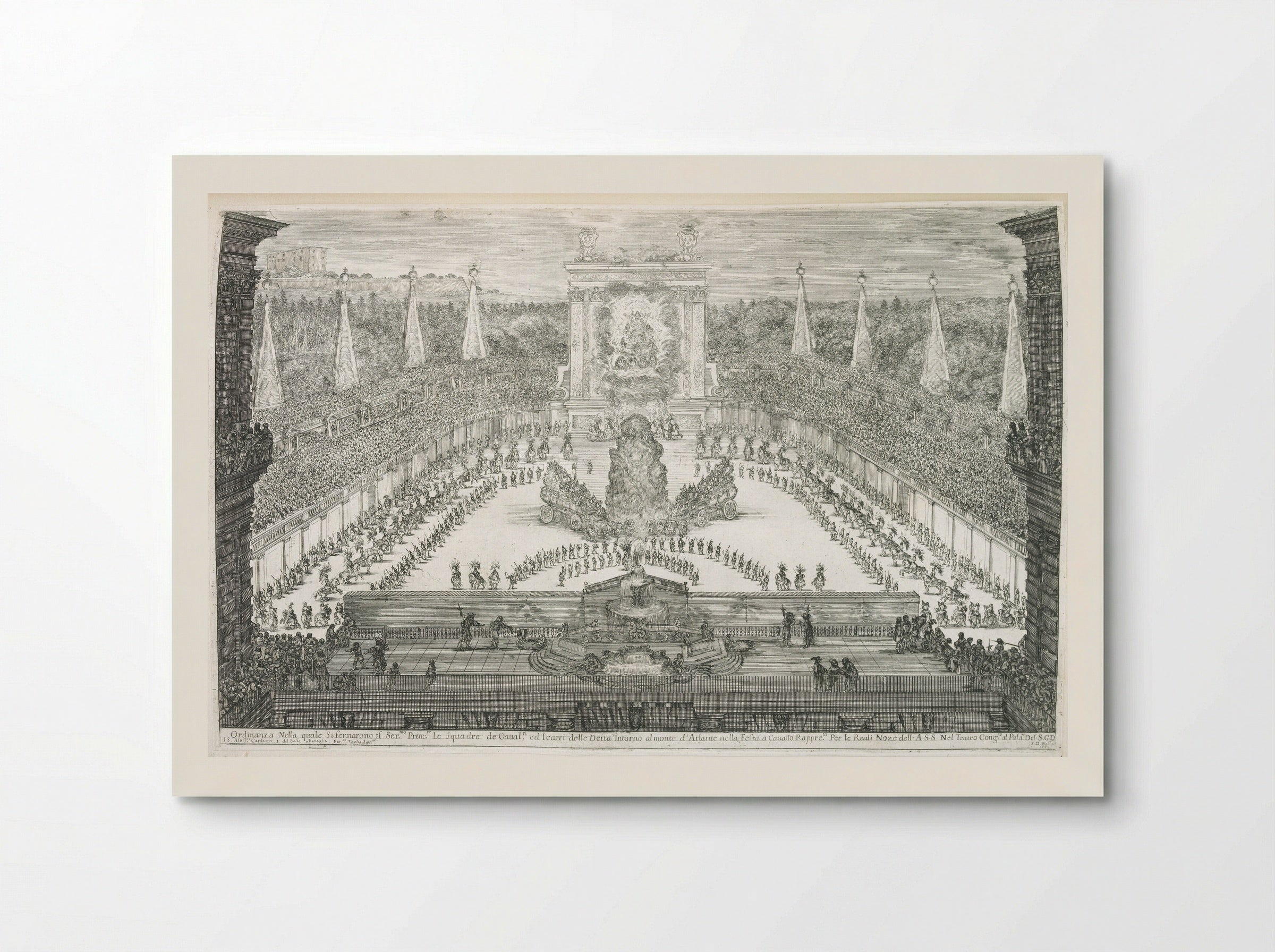 Festival Parade with the Gods Enthroned - Stefano Della Bella - Poster