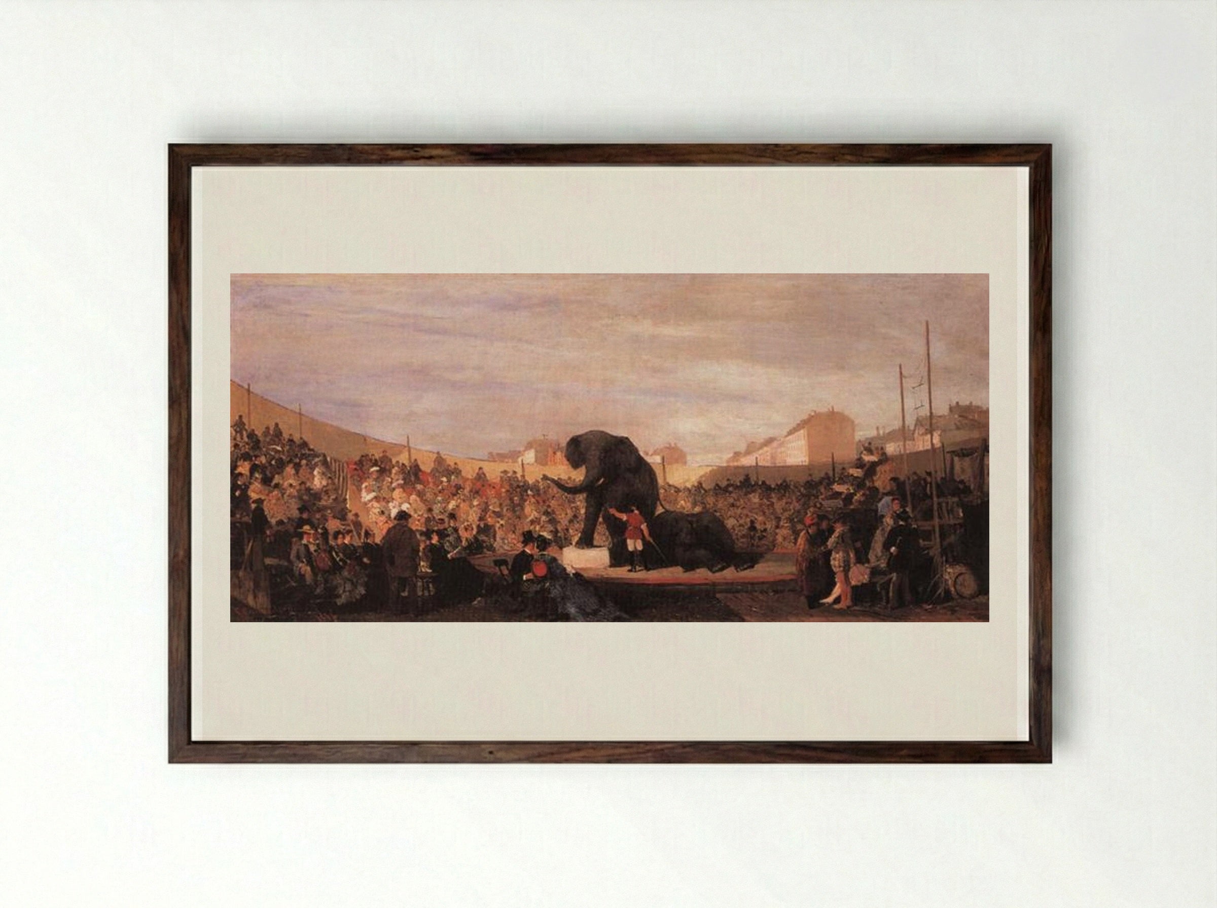 Festival in Munich - Konstantinos Volanakis - Framed Print Dark Wood