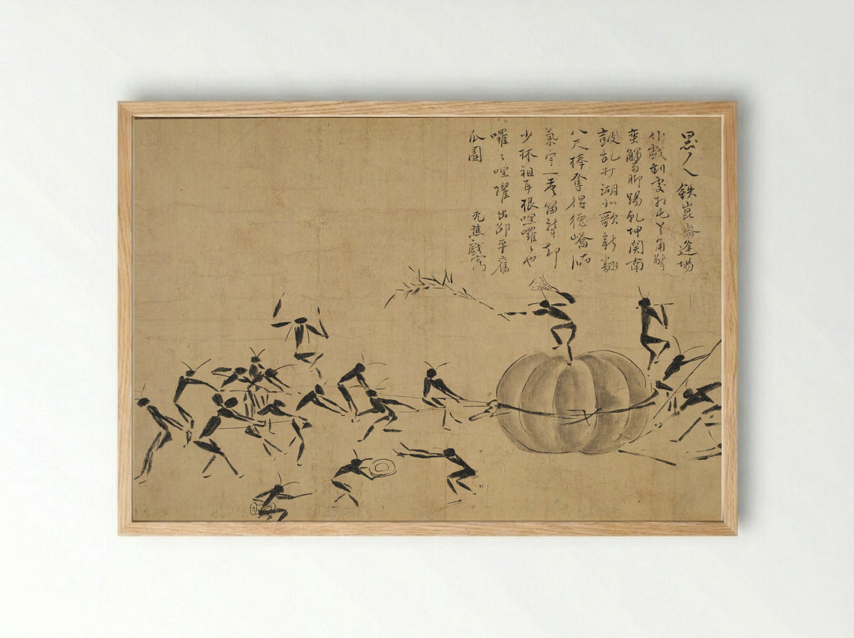 Festival of Insects - Motsurin Jōtō - Framed Print Wood