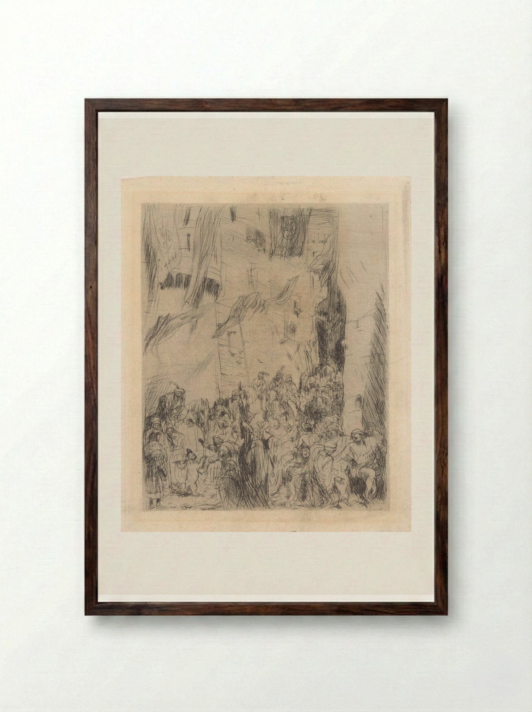 Festival - Marius Bauer - Framed Print Dark Wood