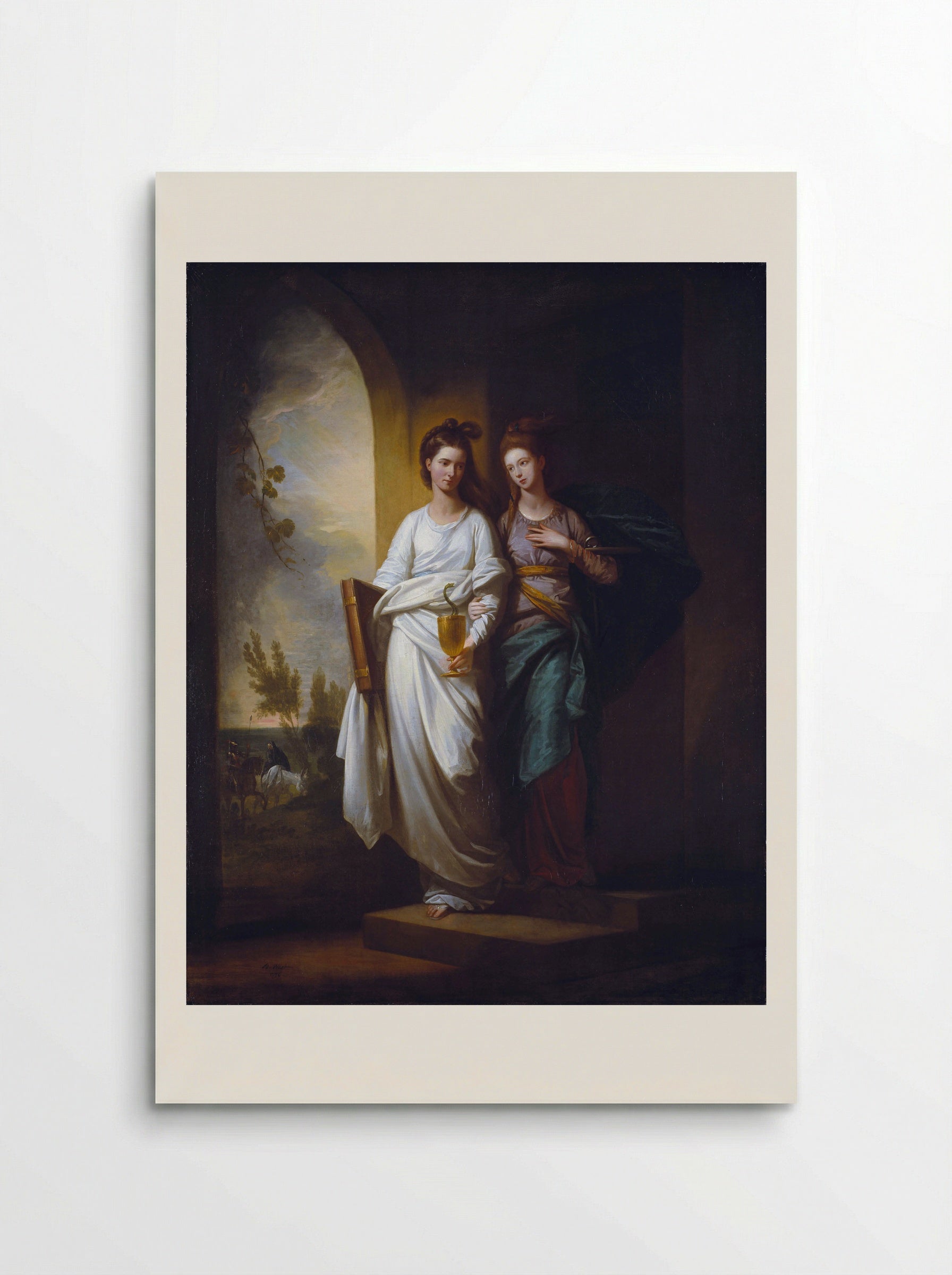 Fidelia and Speranza - Benjamin West - Poster
